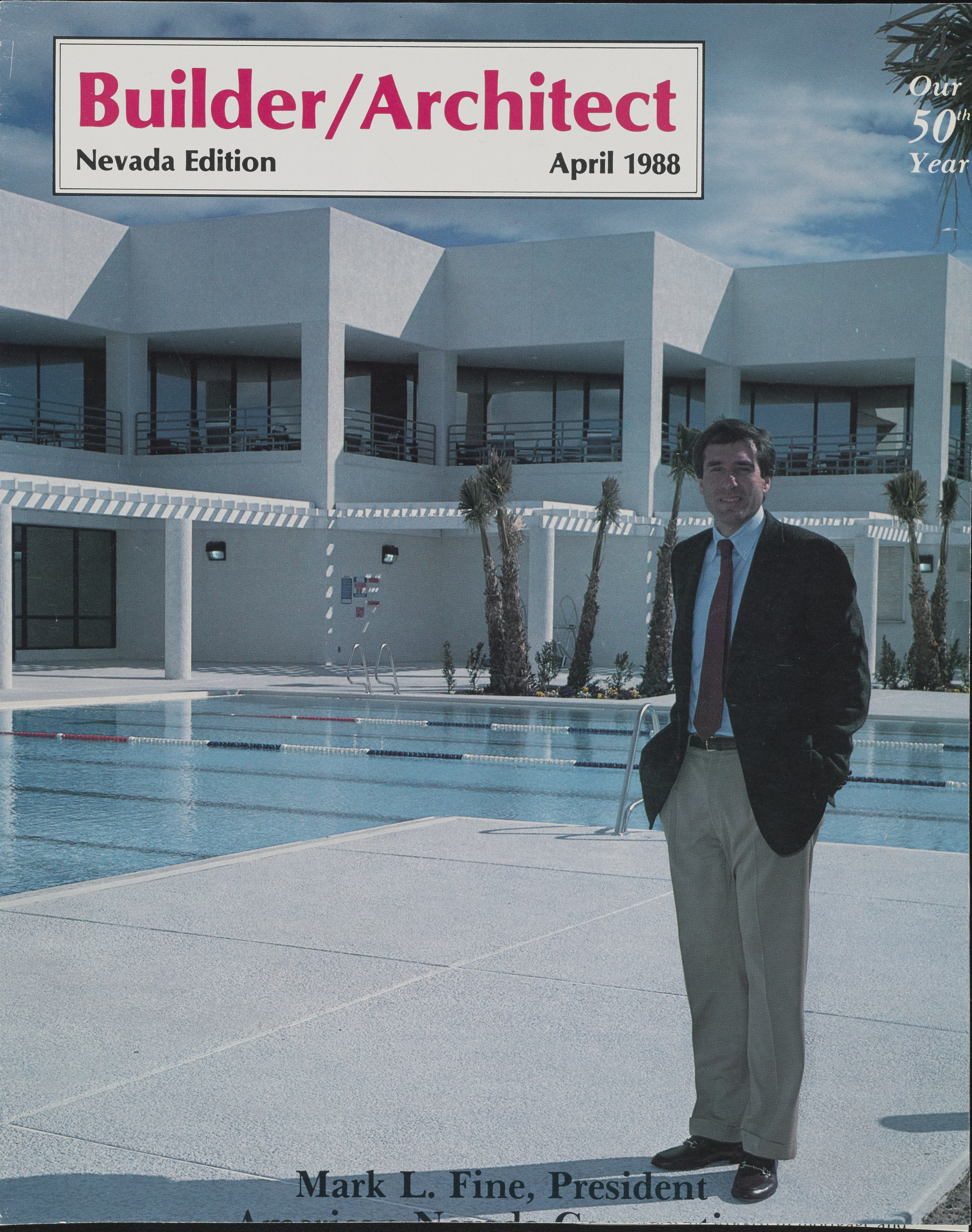 Builder/Architect magazine, Nevada Edition with Mark Fine, April 1988, cover