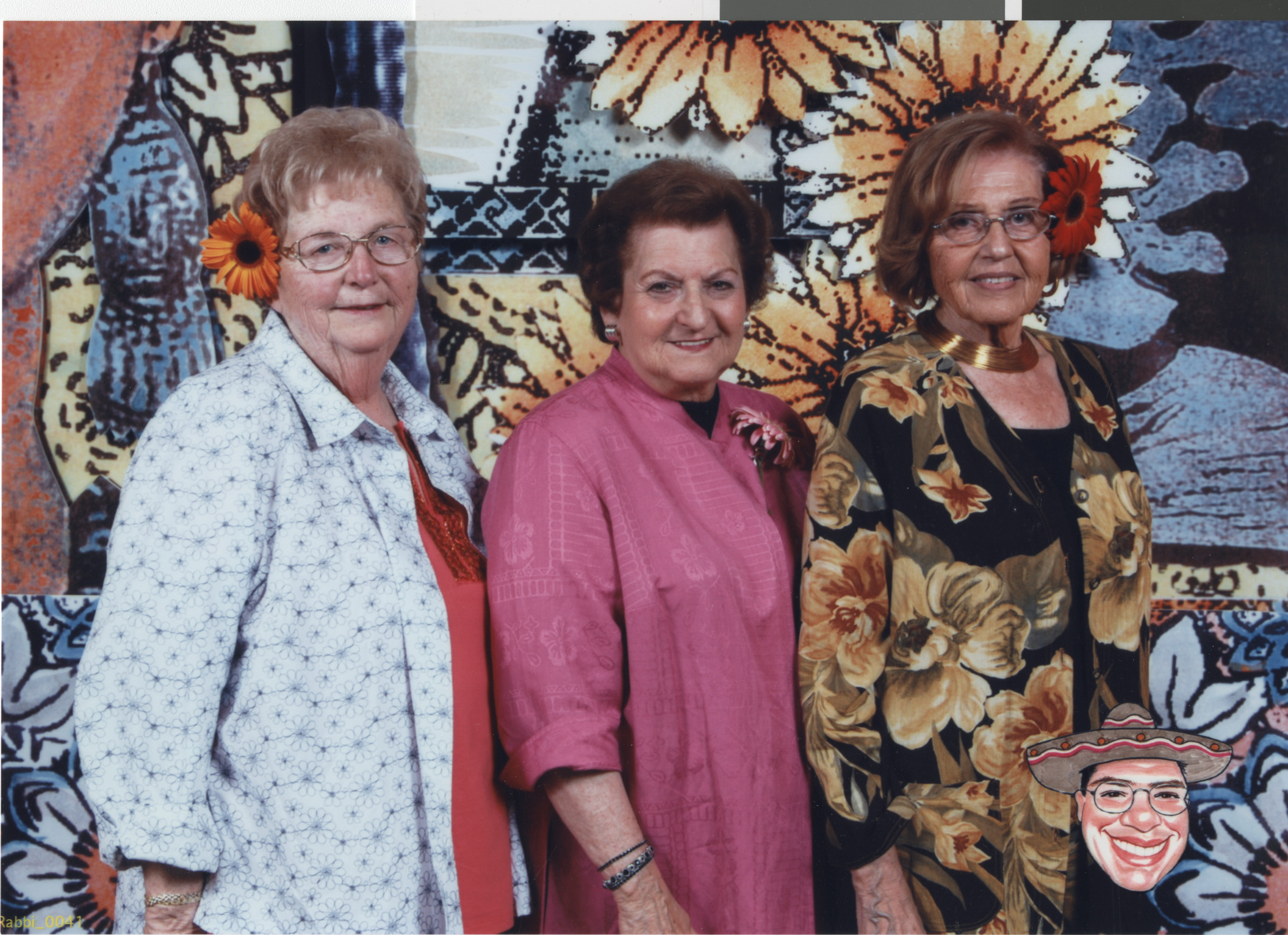 Photographof Adele Salton (Baratz), Mimi Katz and Florence Frost at a gala, 2000-2010