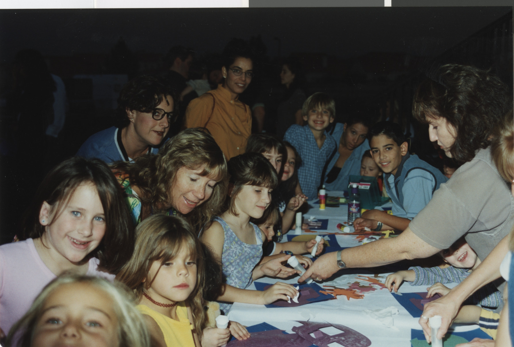 Photograph of children with arts and crafts, 1990s