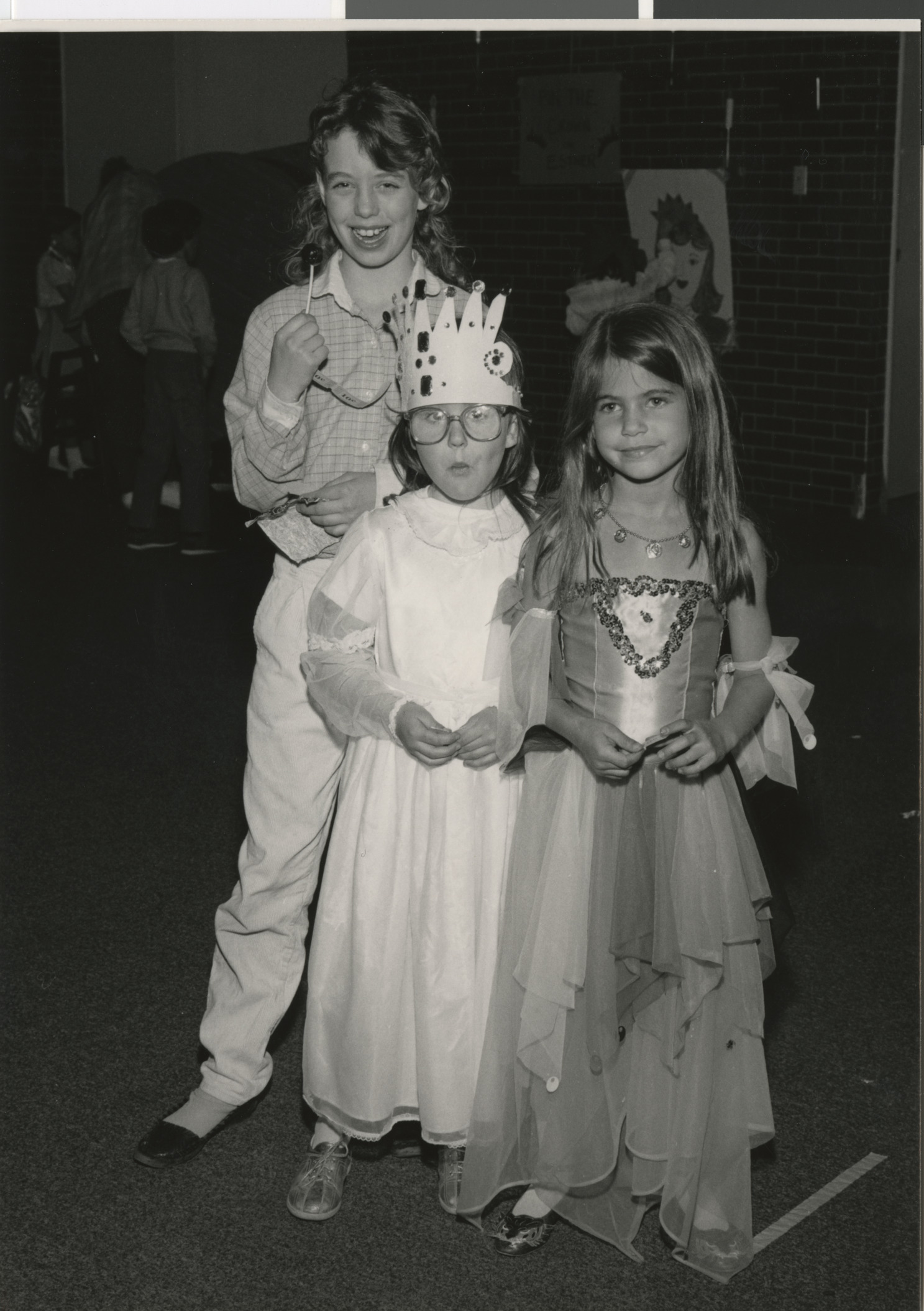 Photograph of Alexis Gould, Staci O'Connell, and Katie Fine, 1980s
