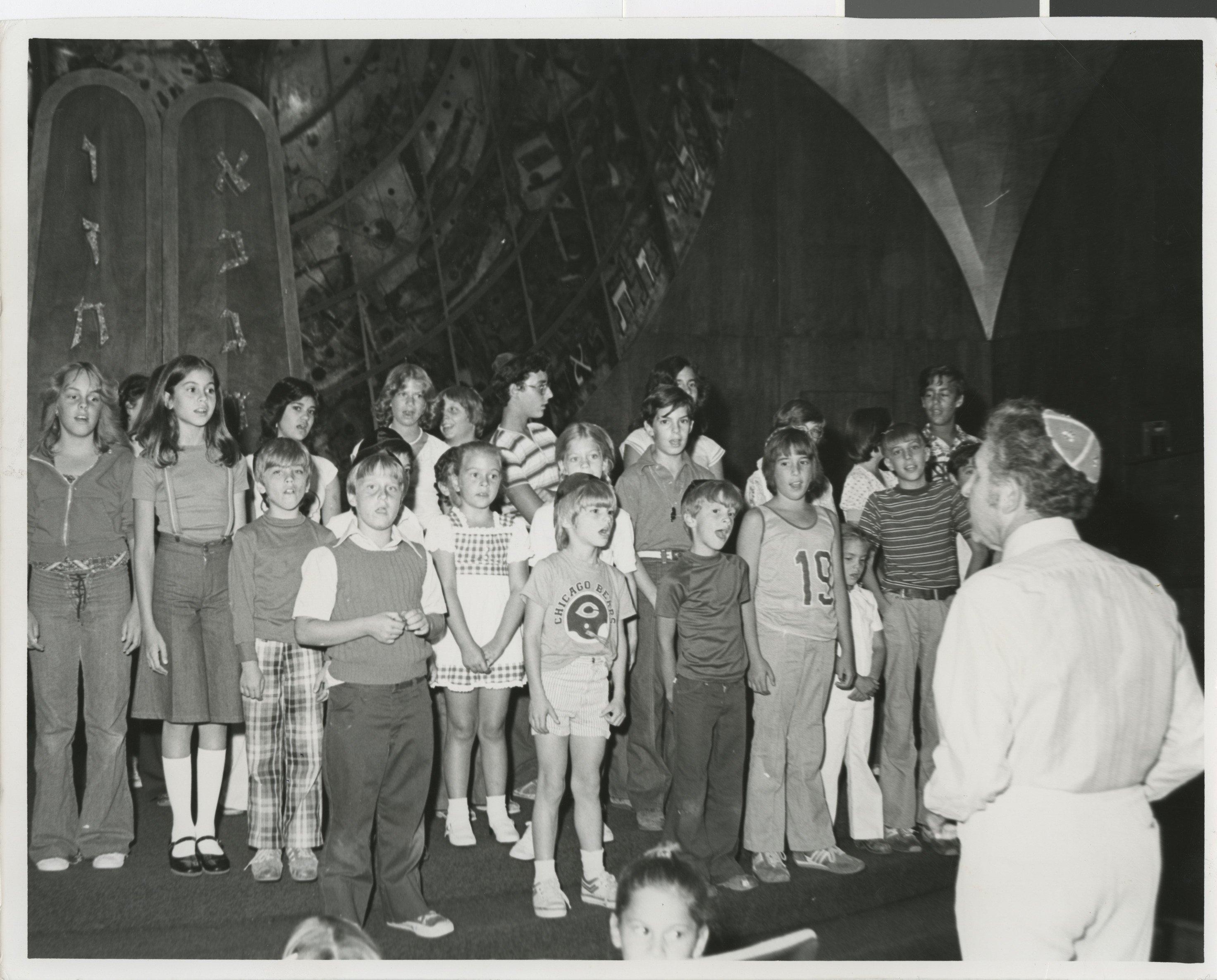 Photograph of the Junior choir, 1972