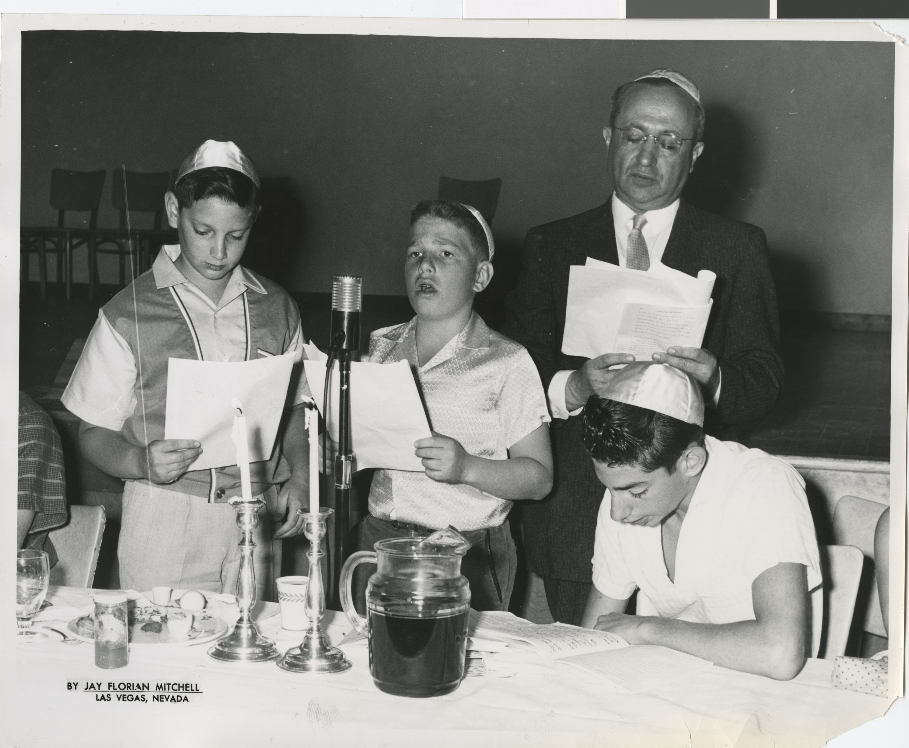 Photograph of Passover celebration, 1960s