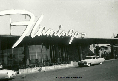 Photograph of the exterior of the Flamingo, 1950s