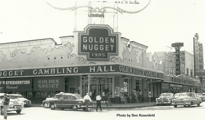 Photograph of the exterior of the Golden Nugget, 1950s