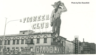 Photograph of the exterior of the Pioneer Club, 1950s