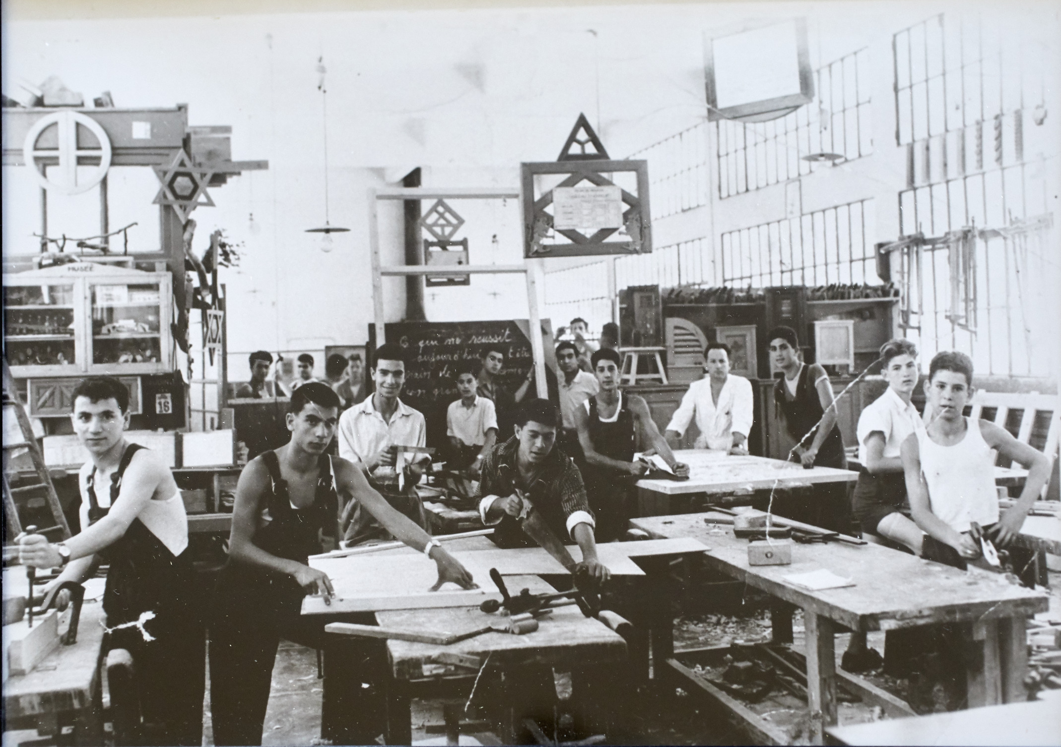 Photograph of ORT Vocational School in Fez, Morocco, 1954
