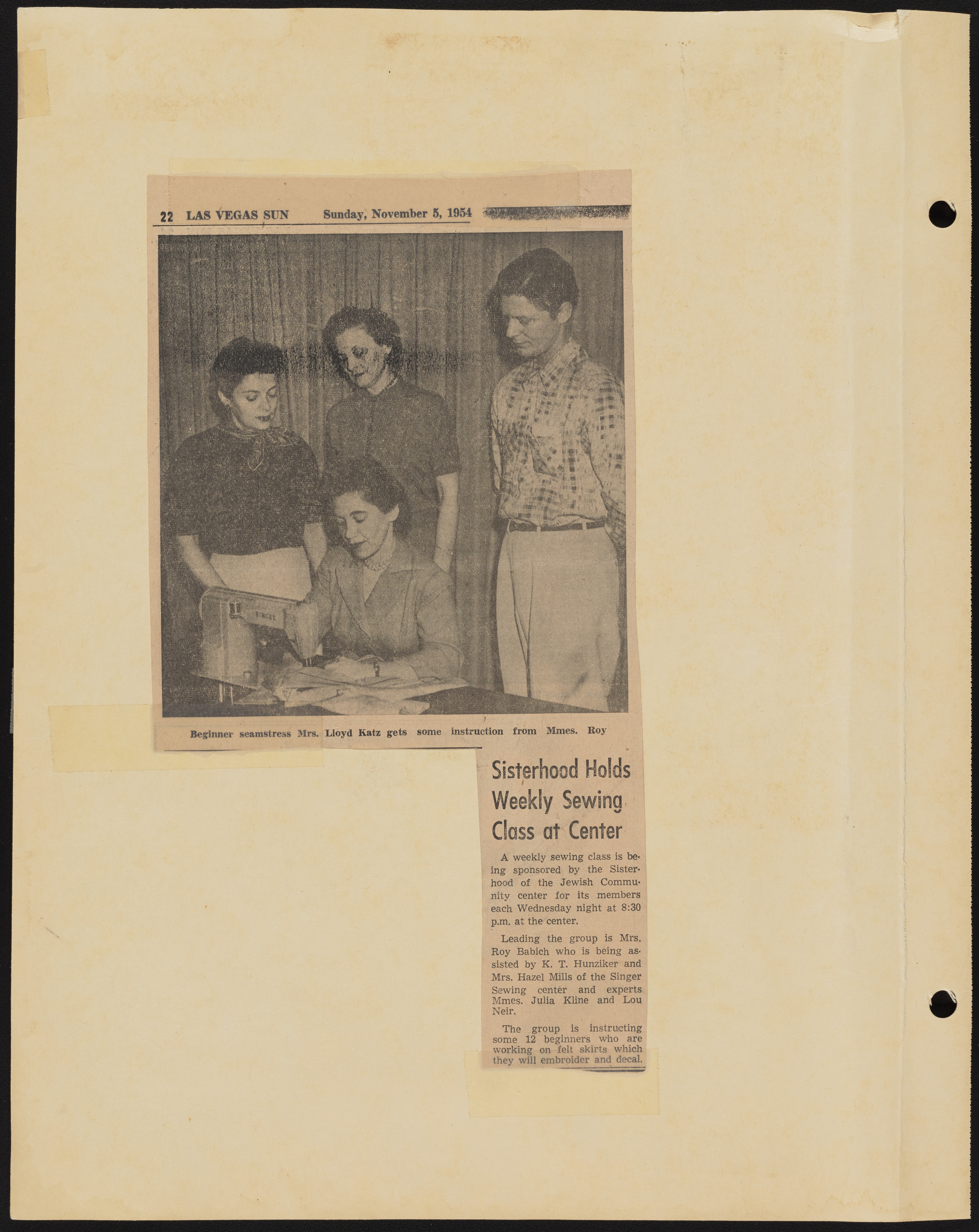 Temple Beth Sholom Sisterhood scrapbook, image 03