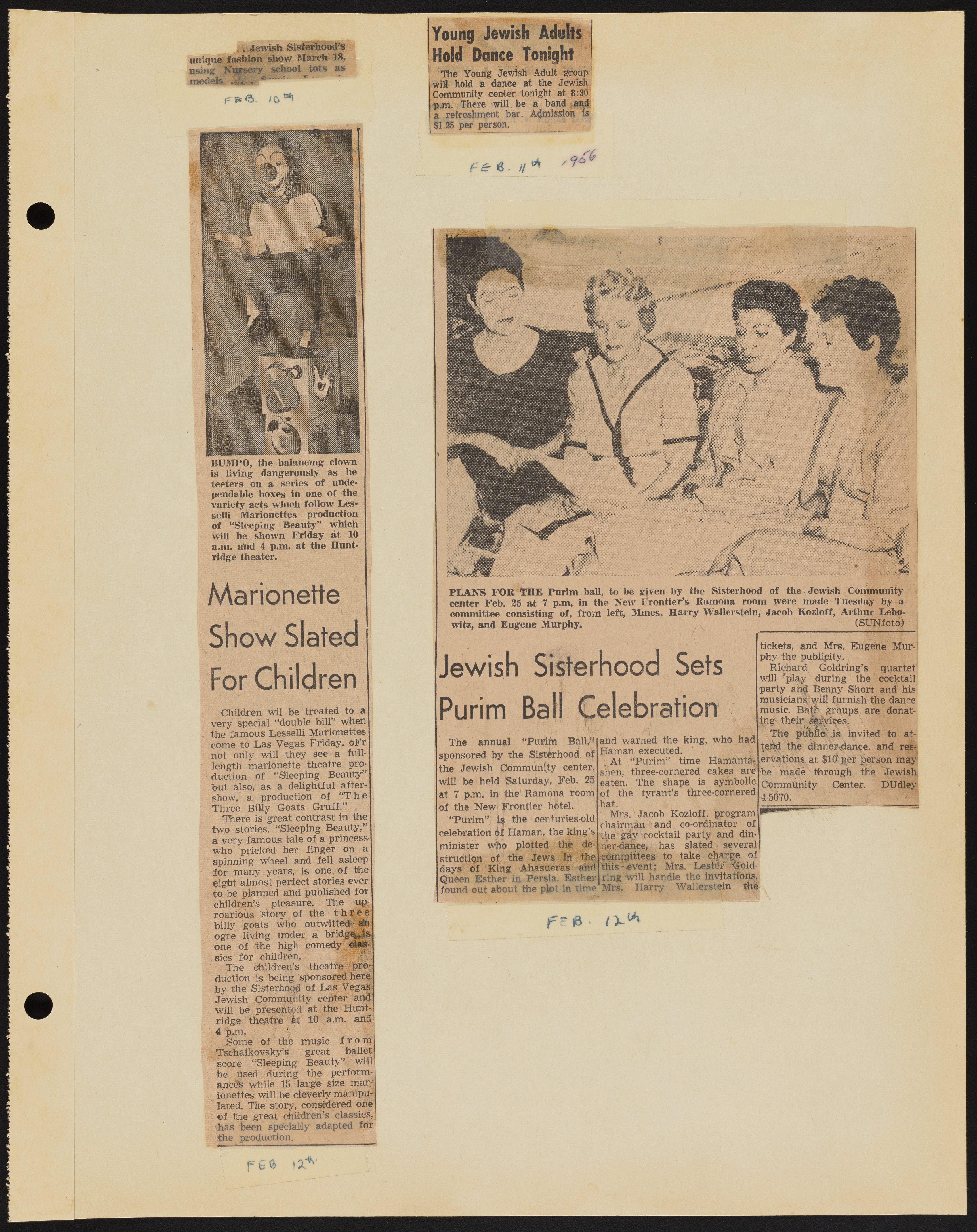 Temple Beth Sholom Sisterhood scrapbook, image 10