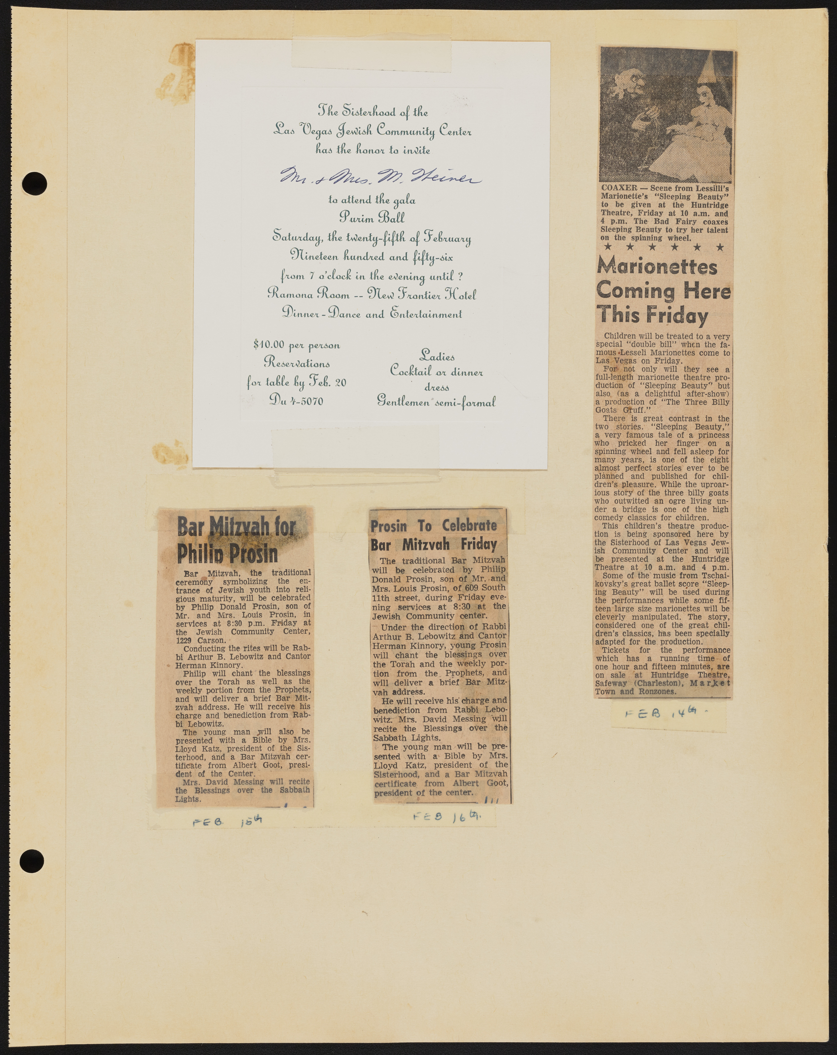 Temple Beth Sholom Sisterhood scrapbook, image 11