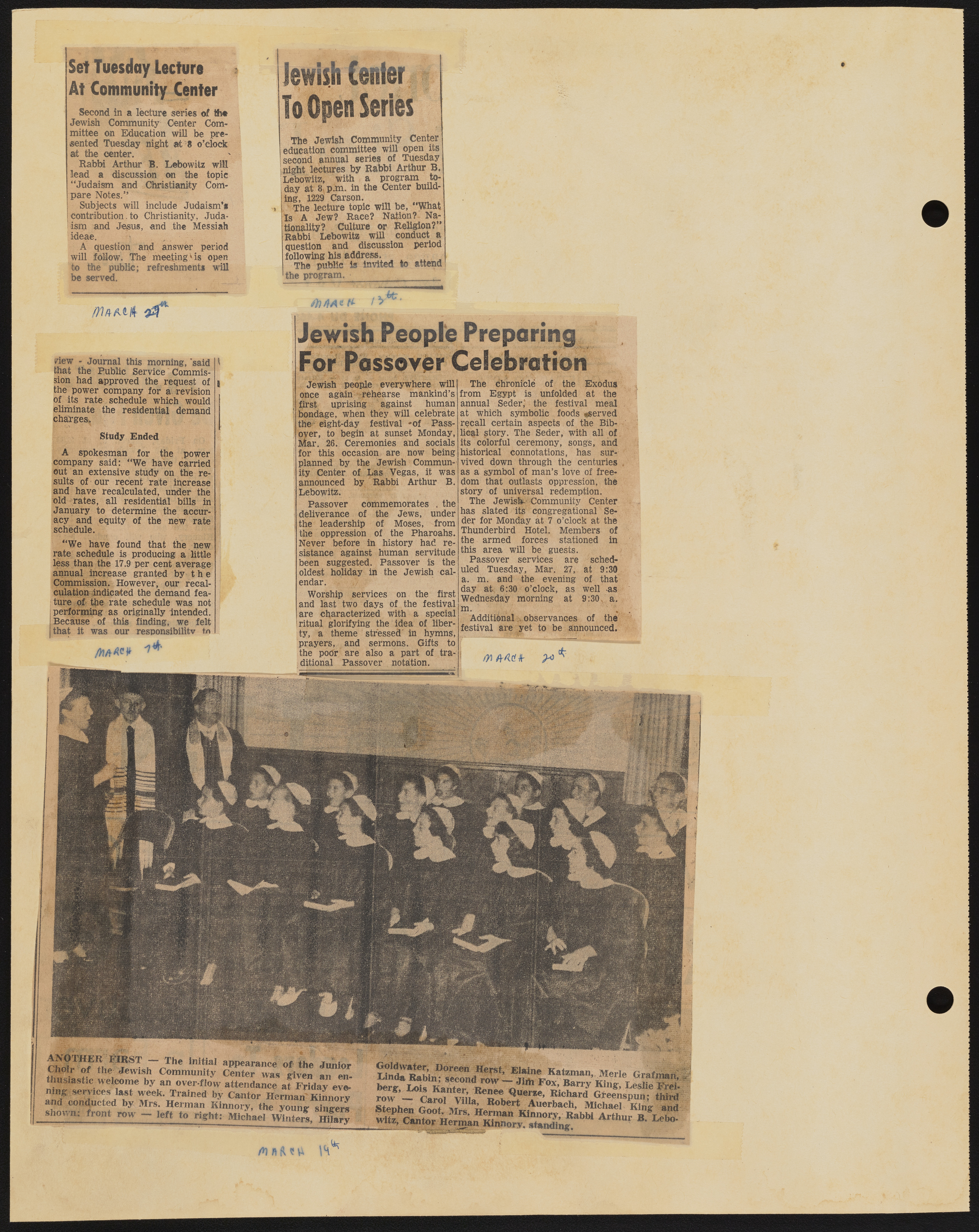 Temple Beth Sholom Sisterhood scrapbook, image 18