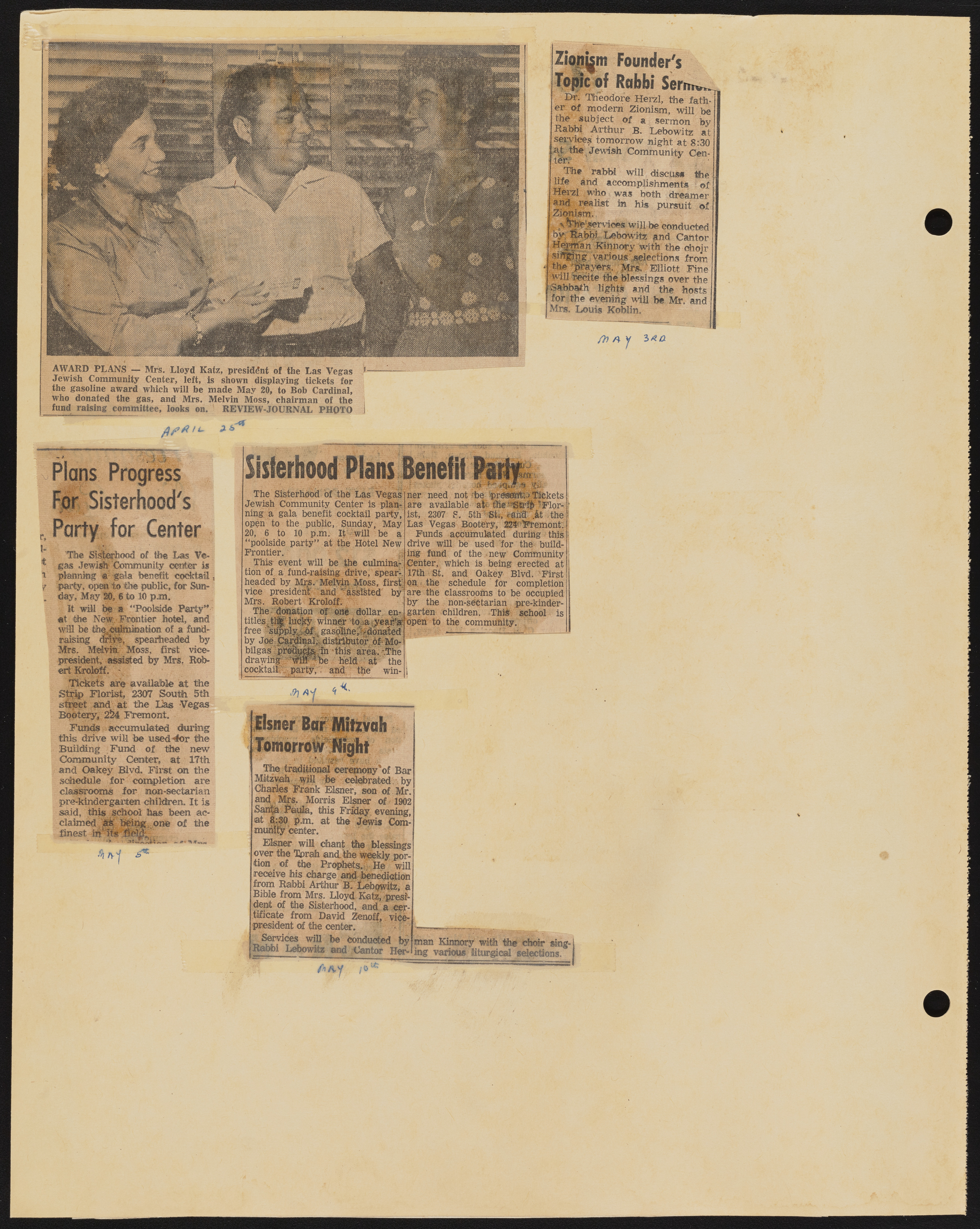 Temple Beth Sholom Sisterhood scrapbook, image 29