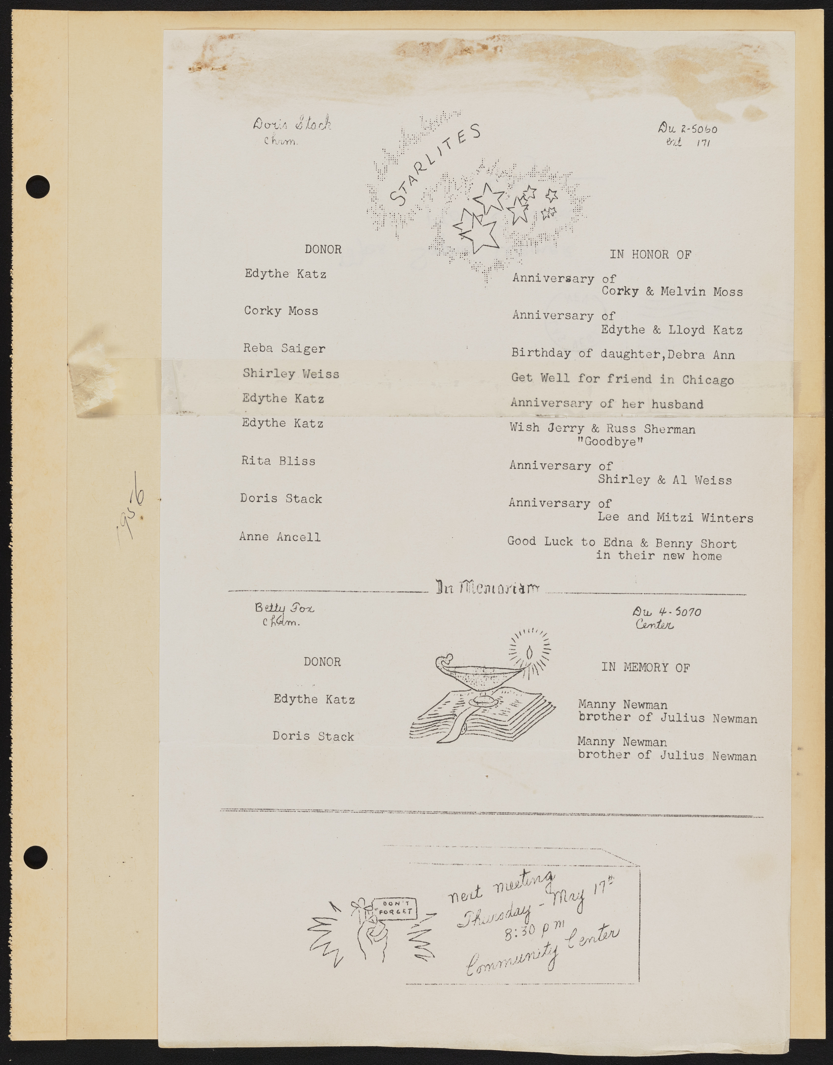 Temple Beth Sholom Sisterhood scrapbook, image 32