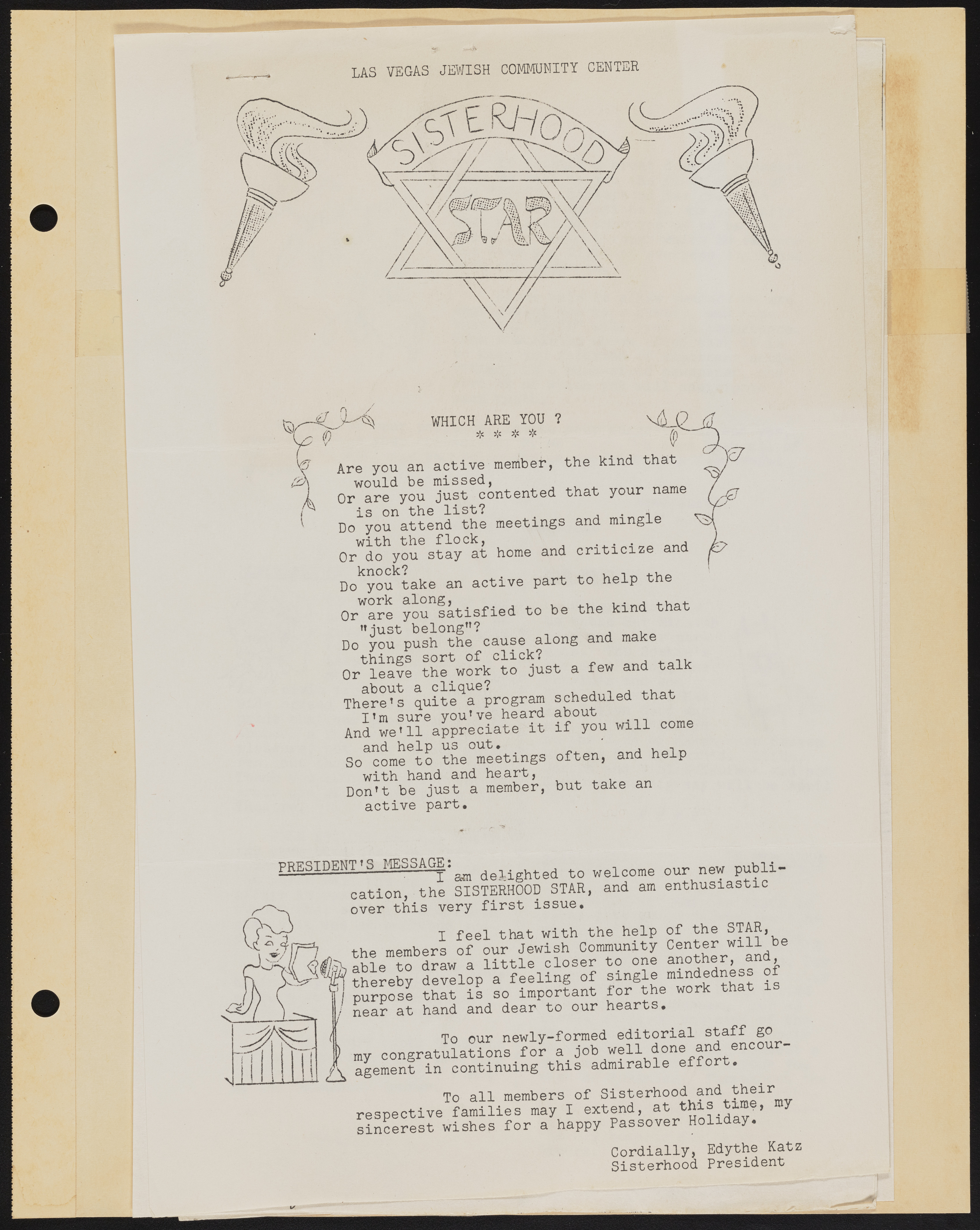 Temple Beth Sholom Sisterhood scrapbook, image 44