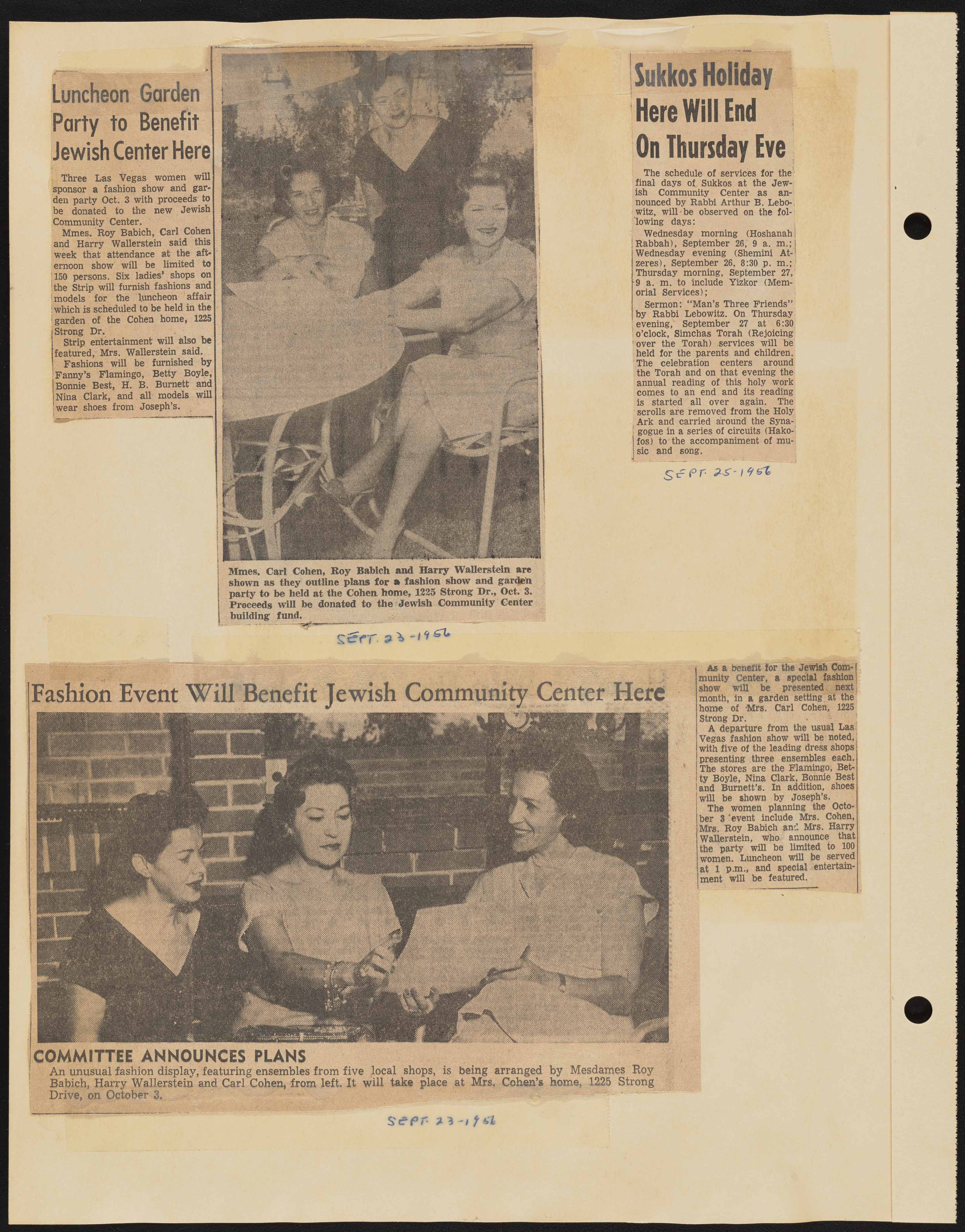 Temple Beth Sholom Sisterhood scrapbook, image 76