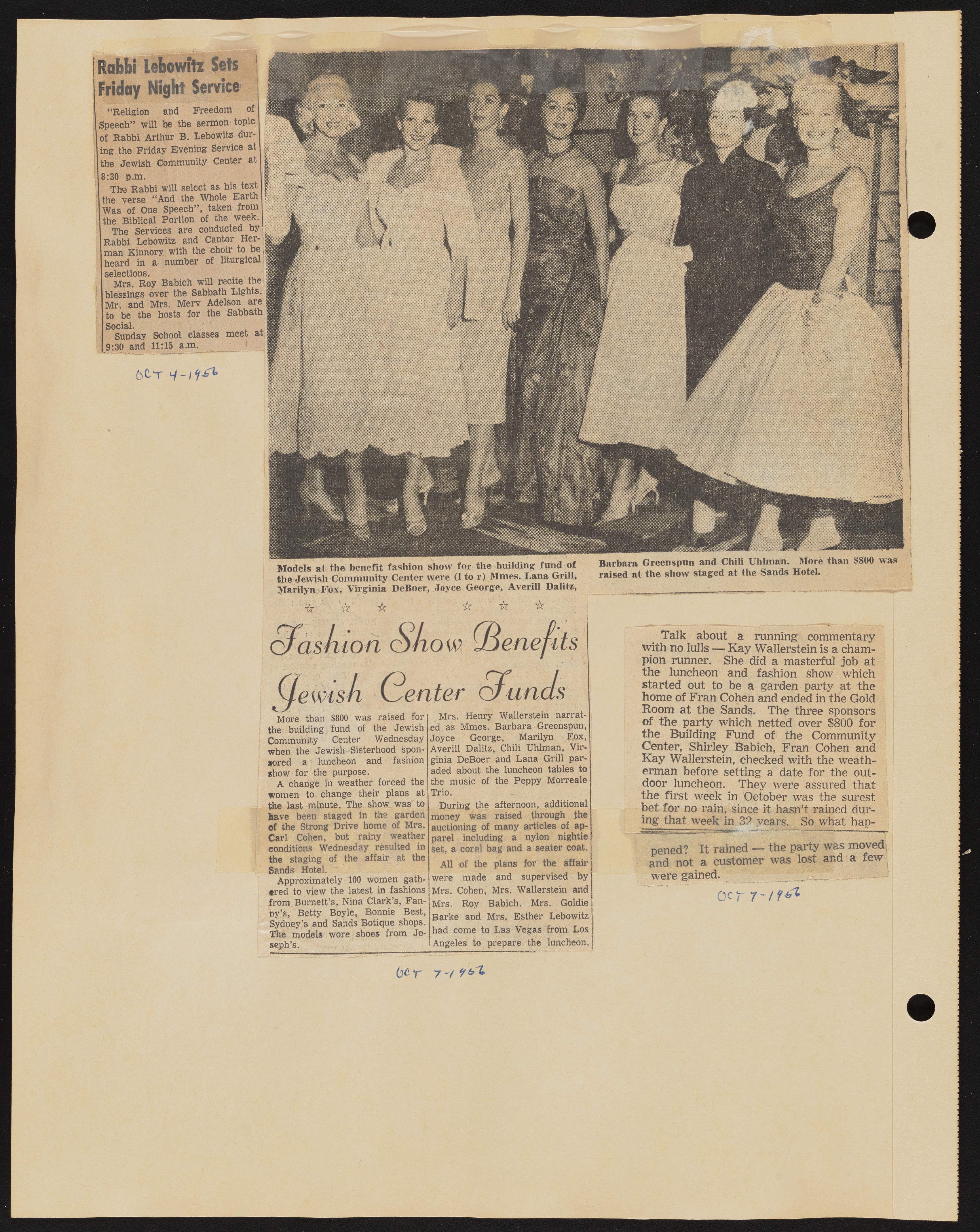 Temple Beth Sholom Sisterhood scrapbook, image 80