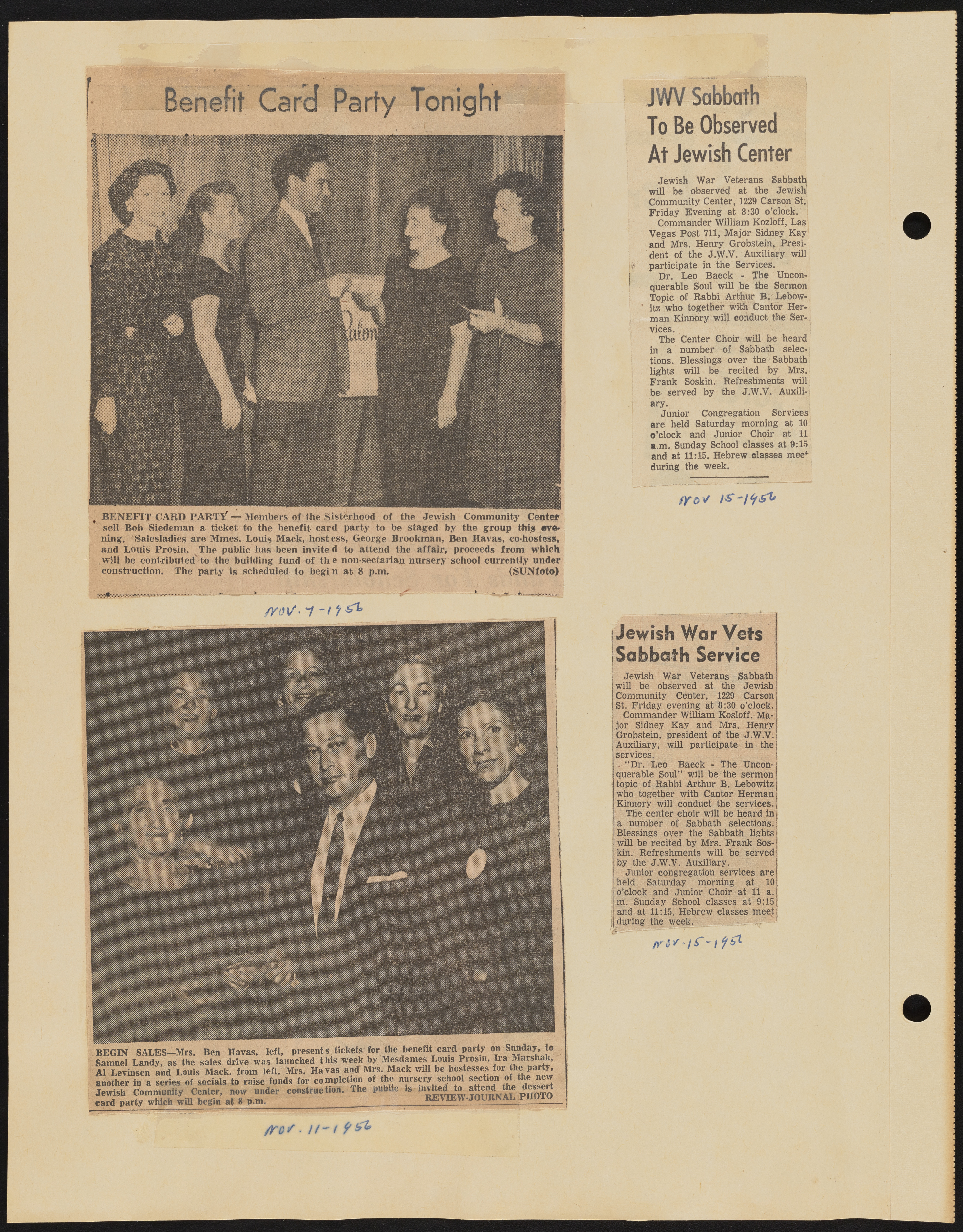 Temple Beth Sholom Sisterhood scrapbook, image 88