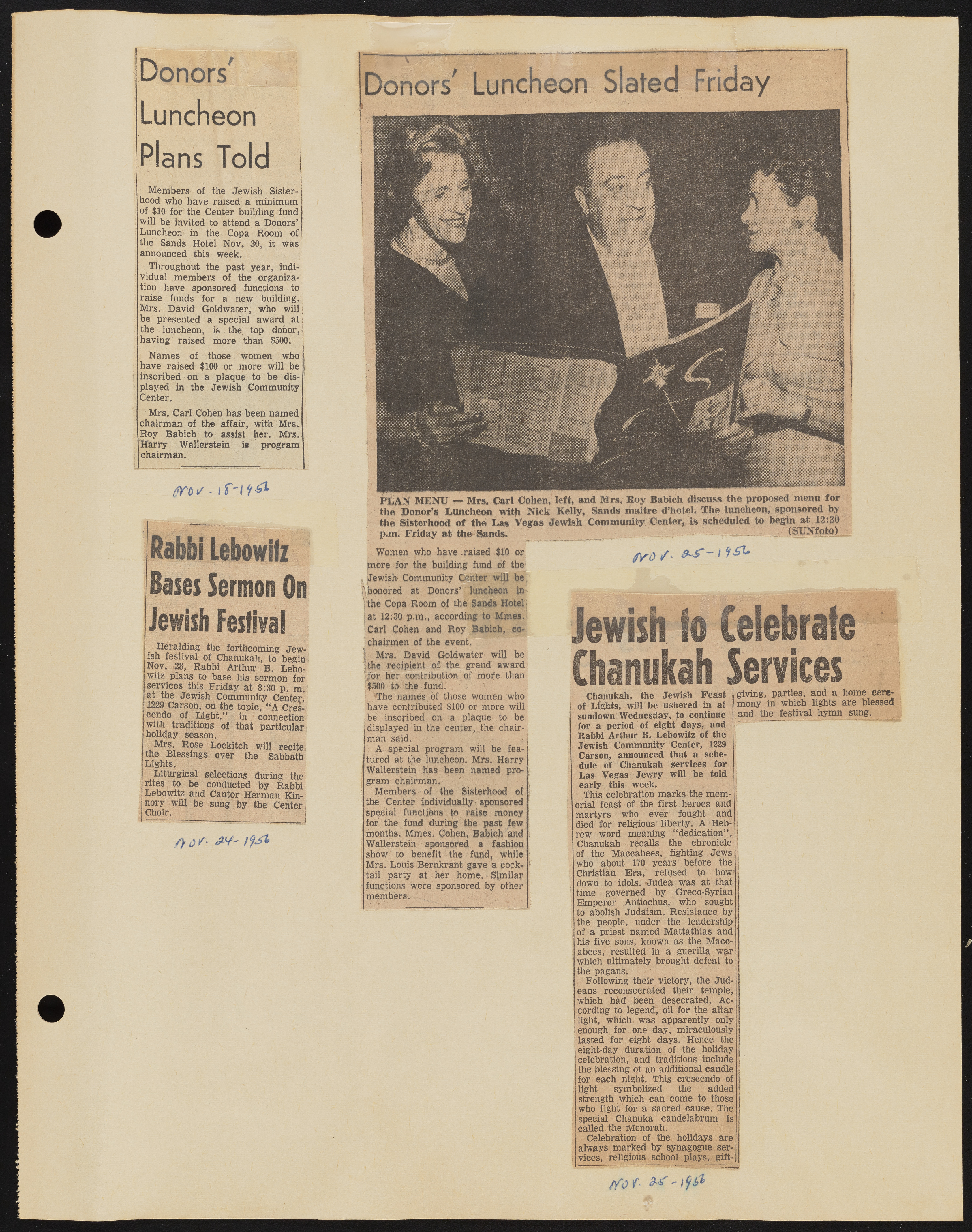 Temple Beth Sholom Sisterhood scrapbook, image 91