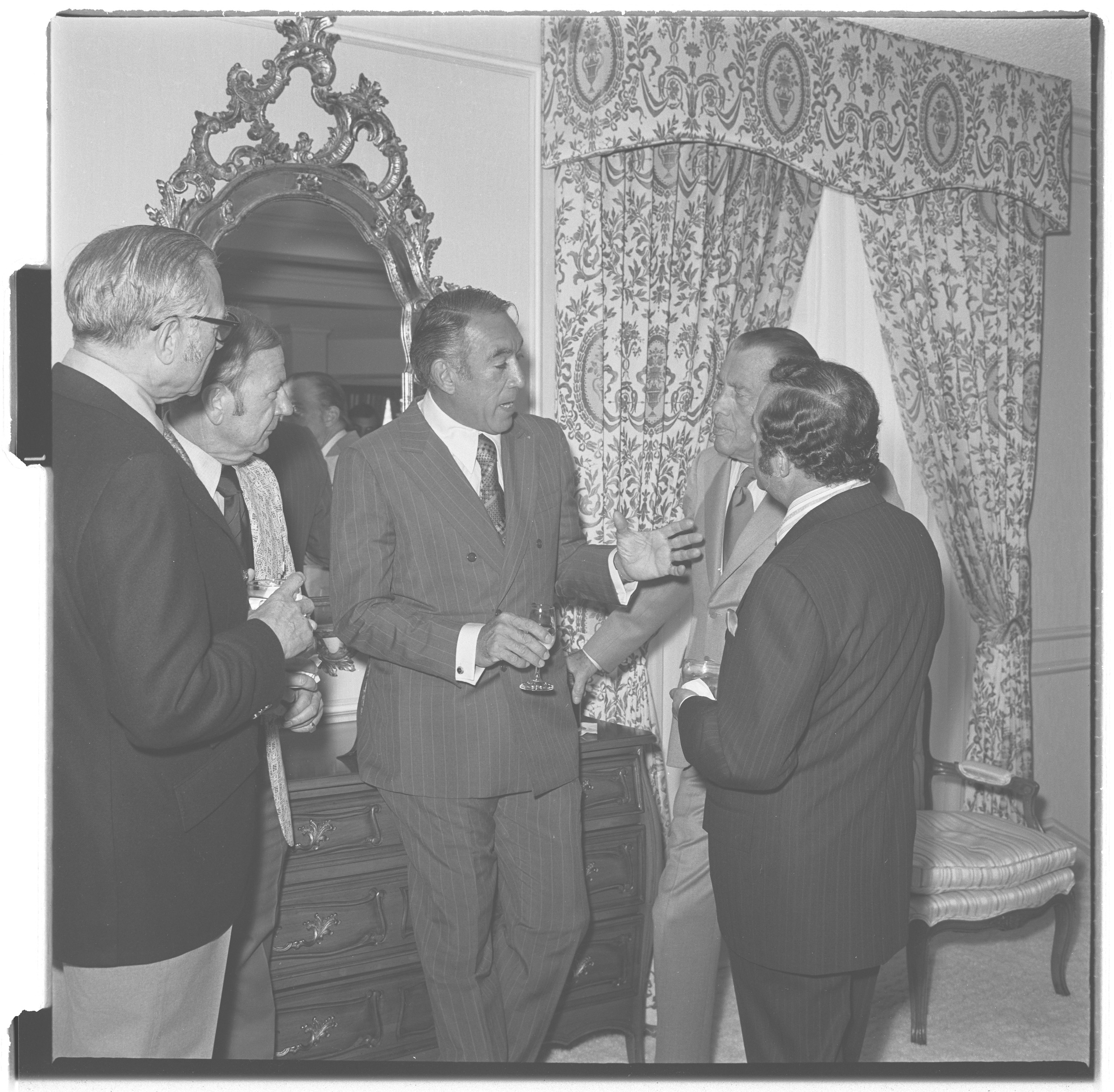 Photographs of Combined Jewish Appeal Caesars Palace with Anthony Quinn and Ed Sullivan, image 01