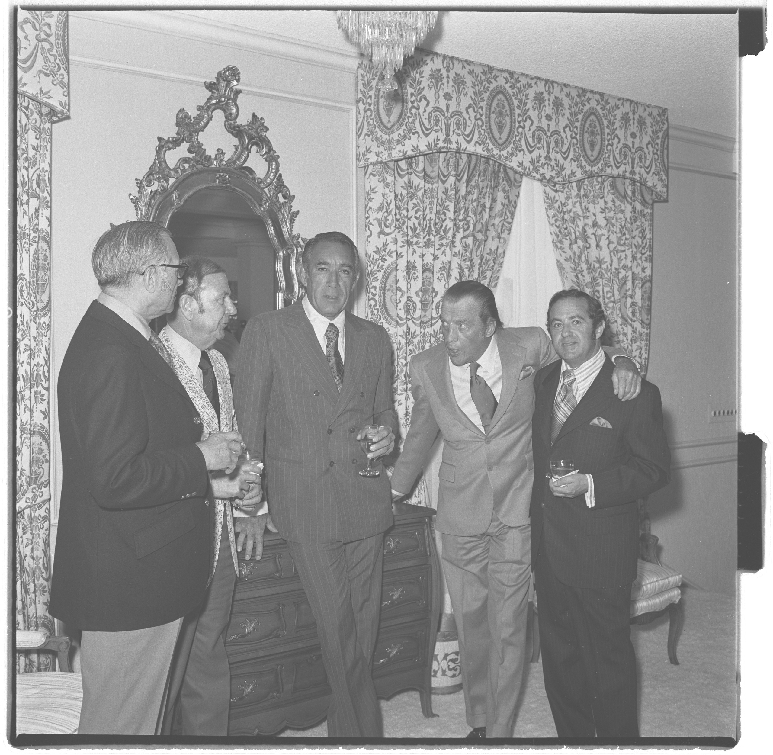 Photographs of Combined Jewish Appeal Caesars Palace with Anthony Quinn and Ed Sullivan, image 02