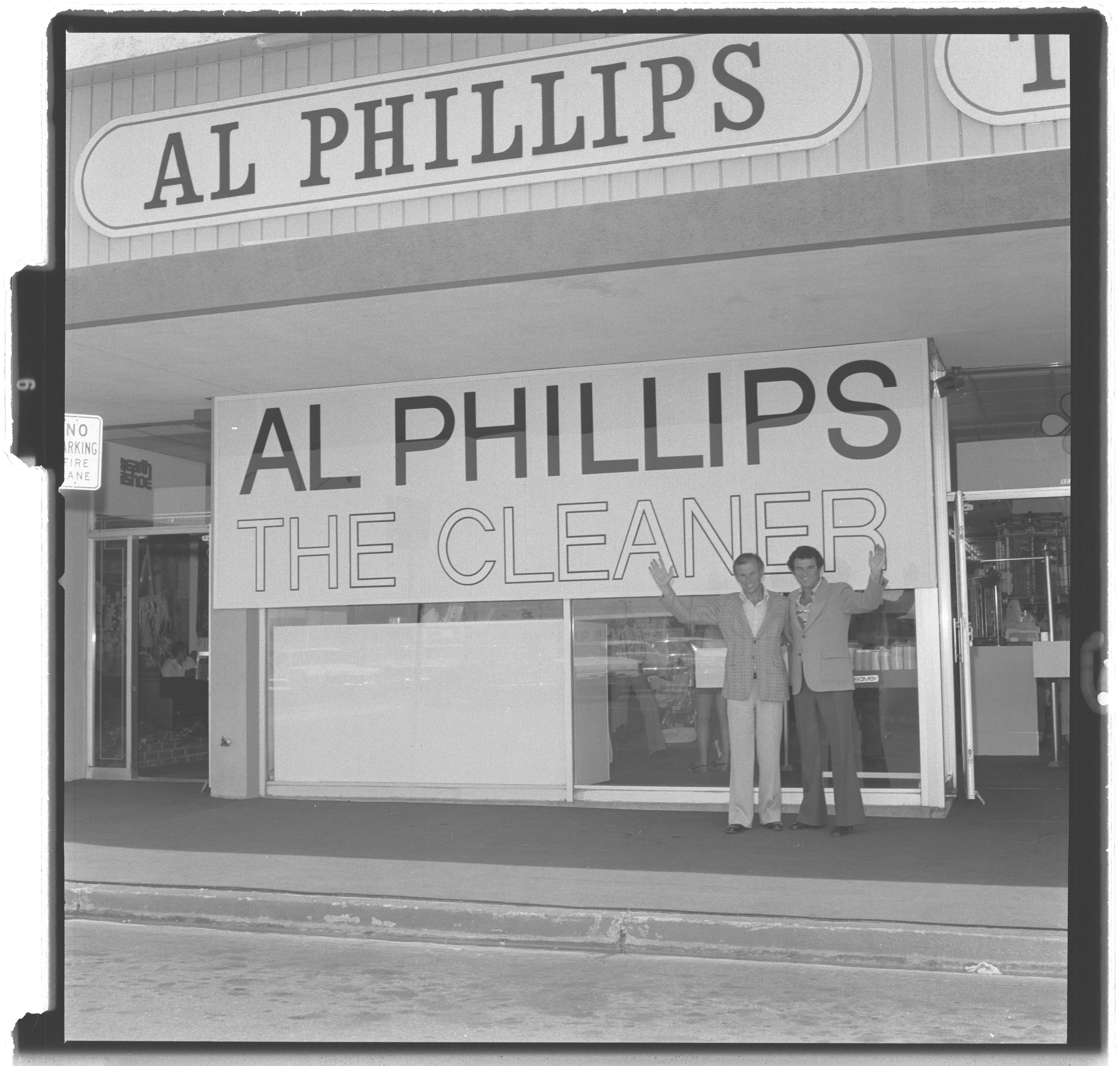 Photographs of Al Phillips Cleaners "The Boys are Back" Publicity, image 01