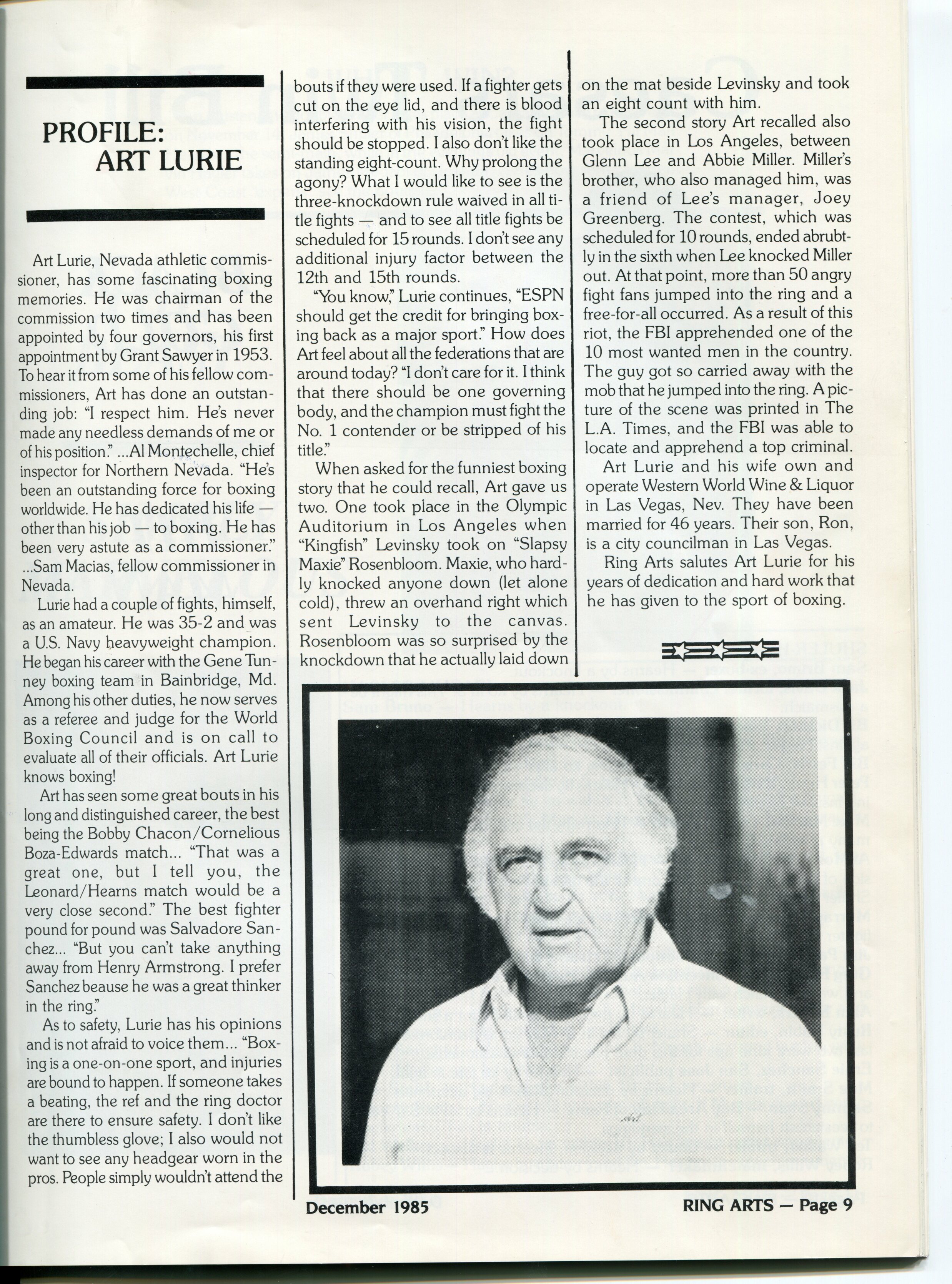Photographs and profile of Art Lurie, image 01