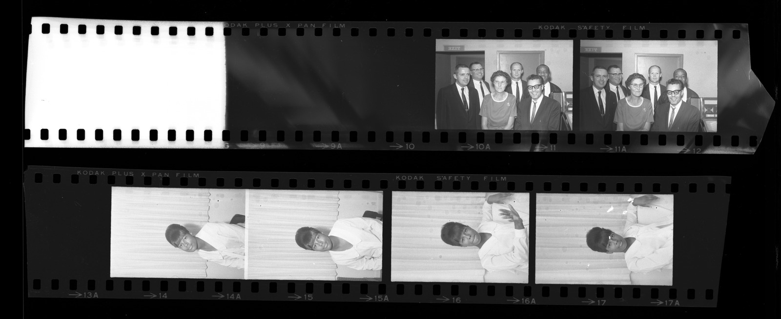 Set of negatives by Clinton Wright including NAACP event at Rubin's, piano class, and President Johnson in Las Vegas (October 11, 1964), 1964
