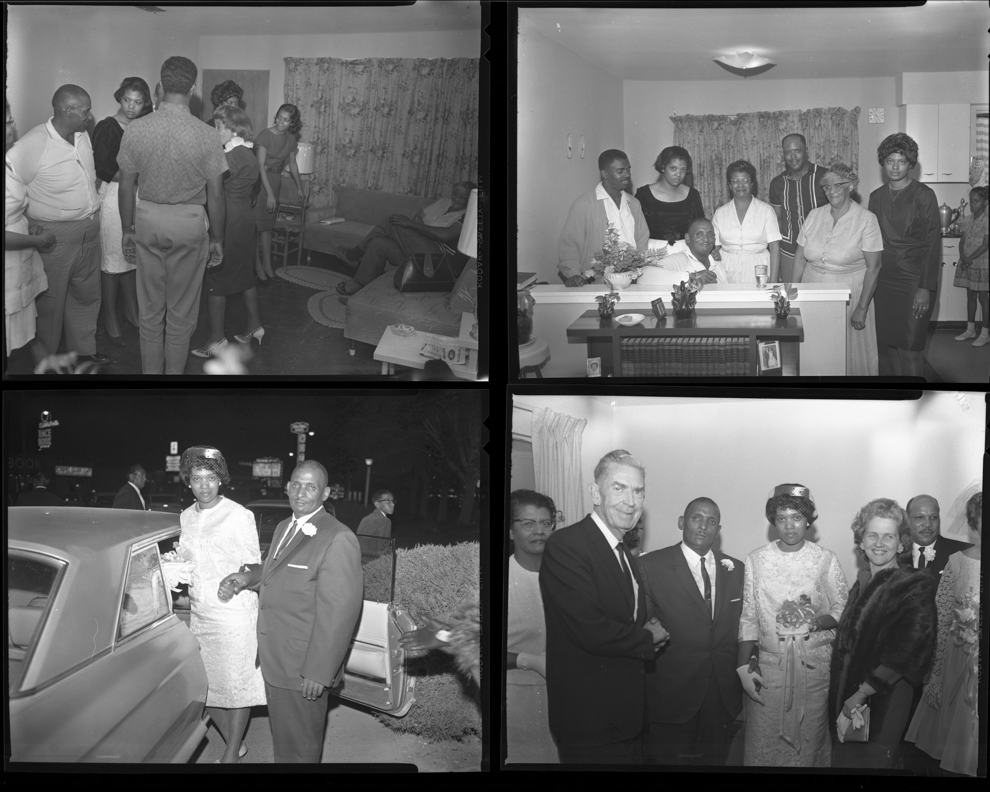 Wright negatives of Thelma's wedding, 1964, page 2