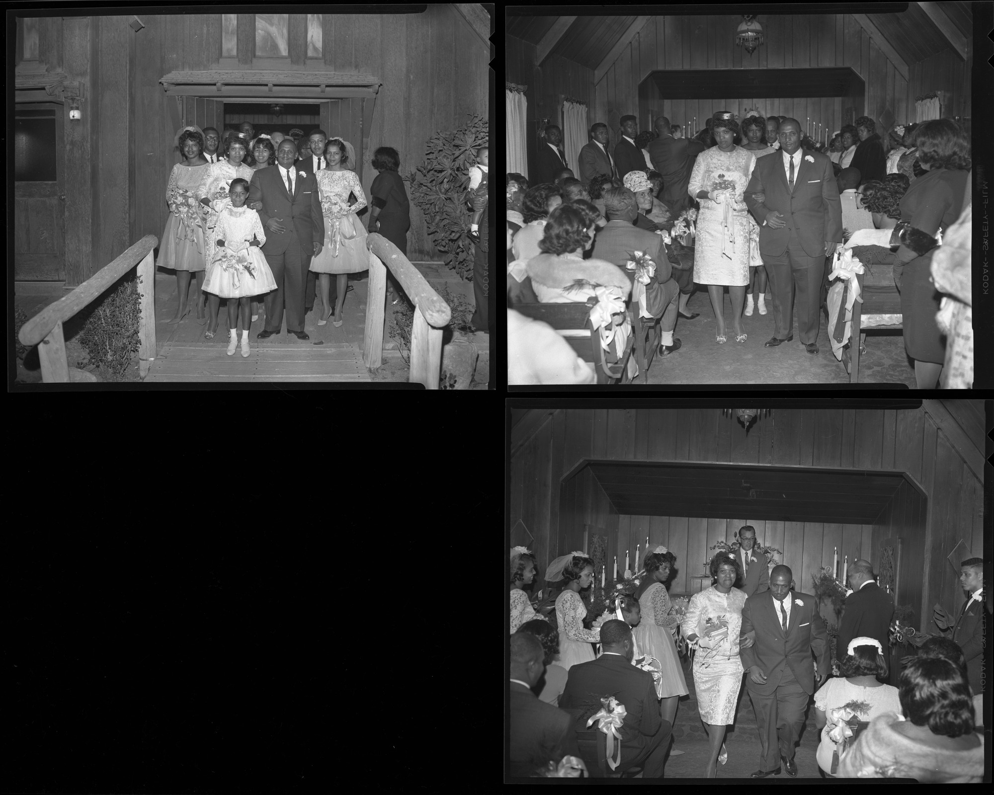Wright negatives of Thelma's wedding, 1964, page 3