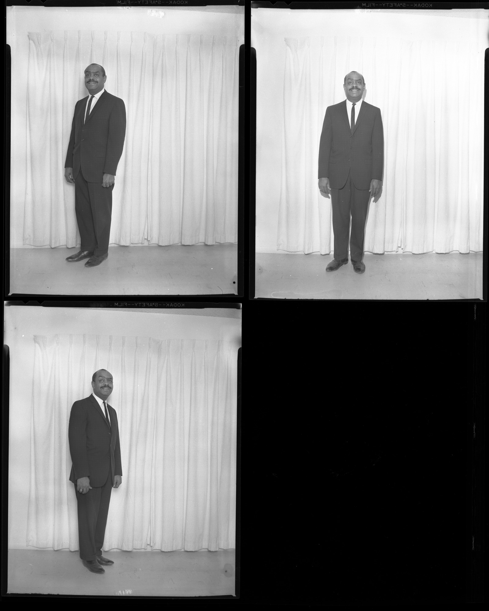 Negatives by Clinton Wright including George Holmes, Coluth's birthday, the Winford's housewarming, AM and M Choir, Curtis Miltonett Singers, 1964, page 4