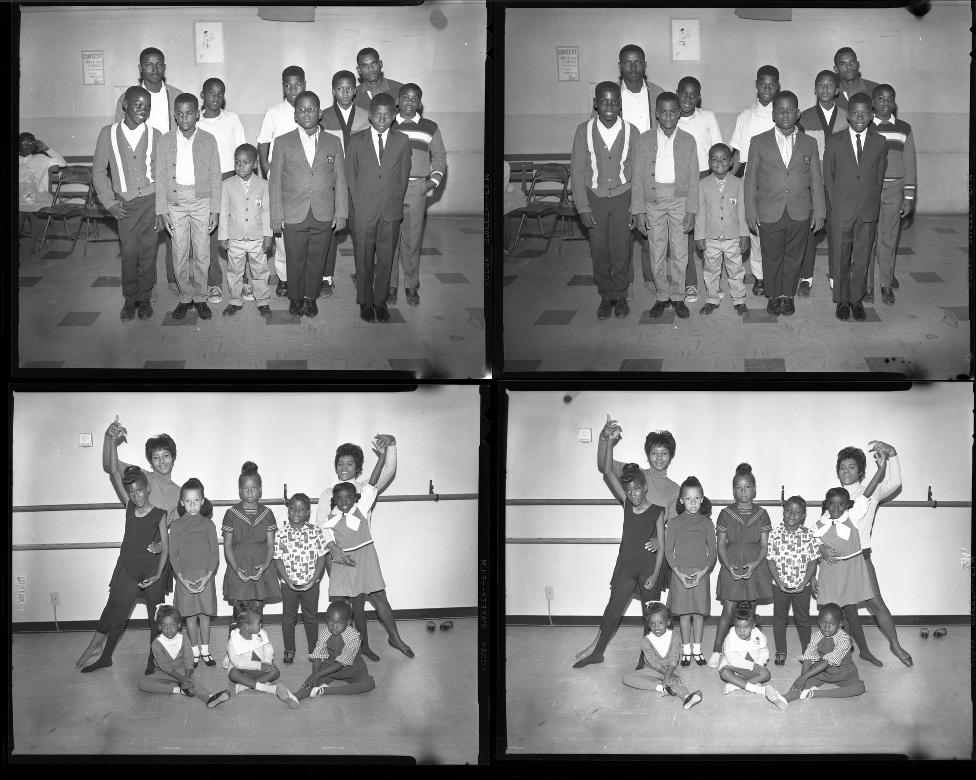 Set of negatives by Clinton Wright including C.Y.O. at Jefferson Center, and Dee Dee Lyn Dance School, 1965, page 1