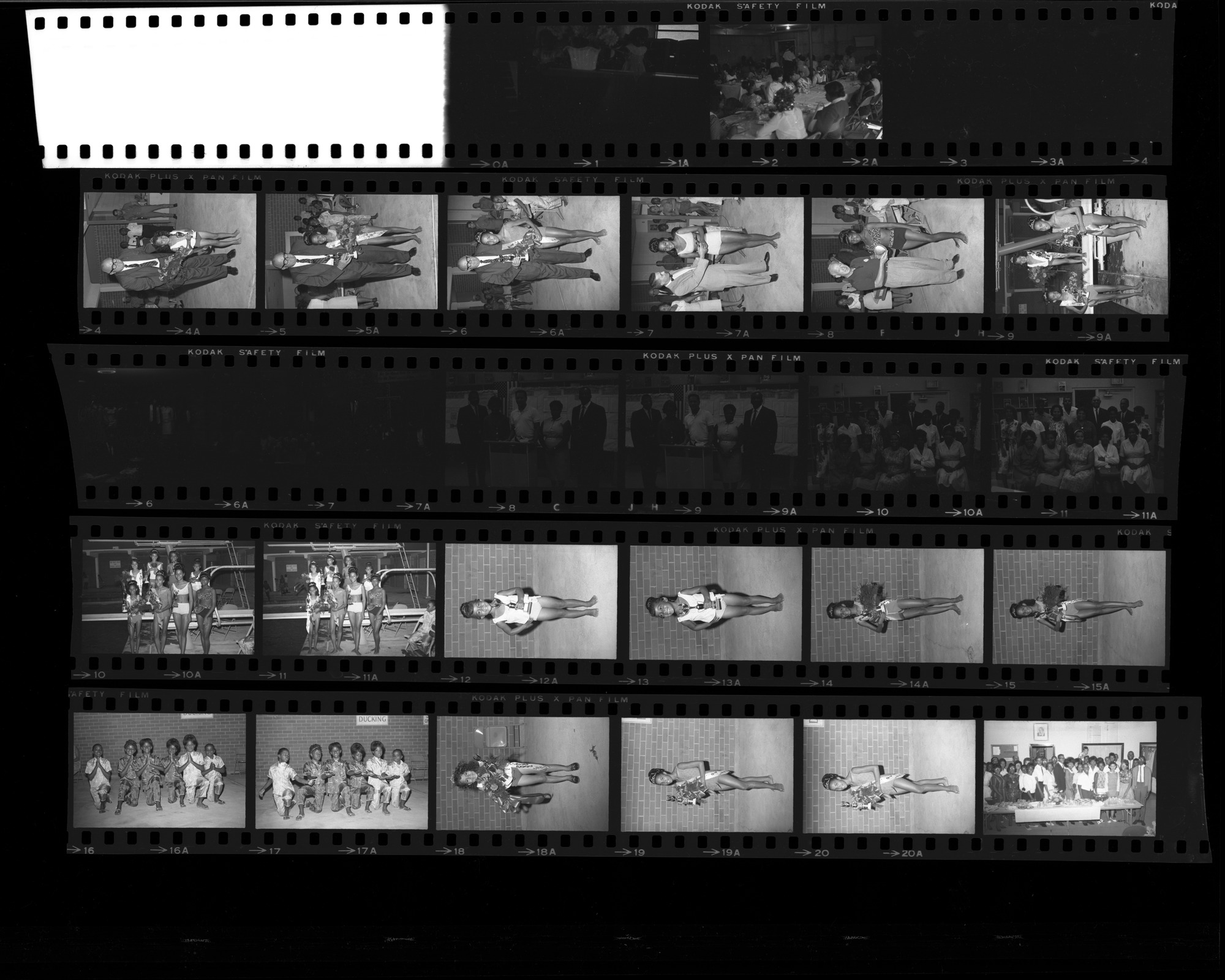 Set of negatives by Clinton Wright including Doolittle Beauty Contest and Happy Timers, 1965, page 2