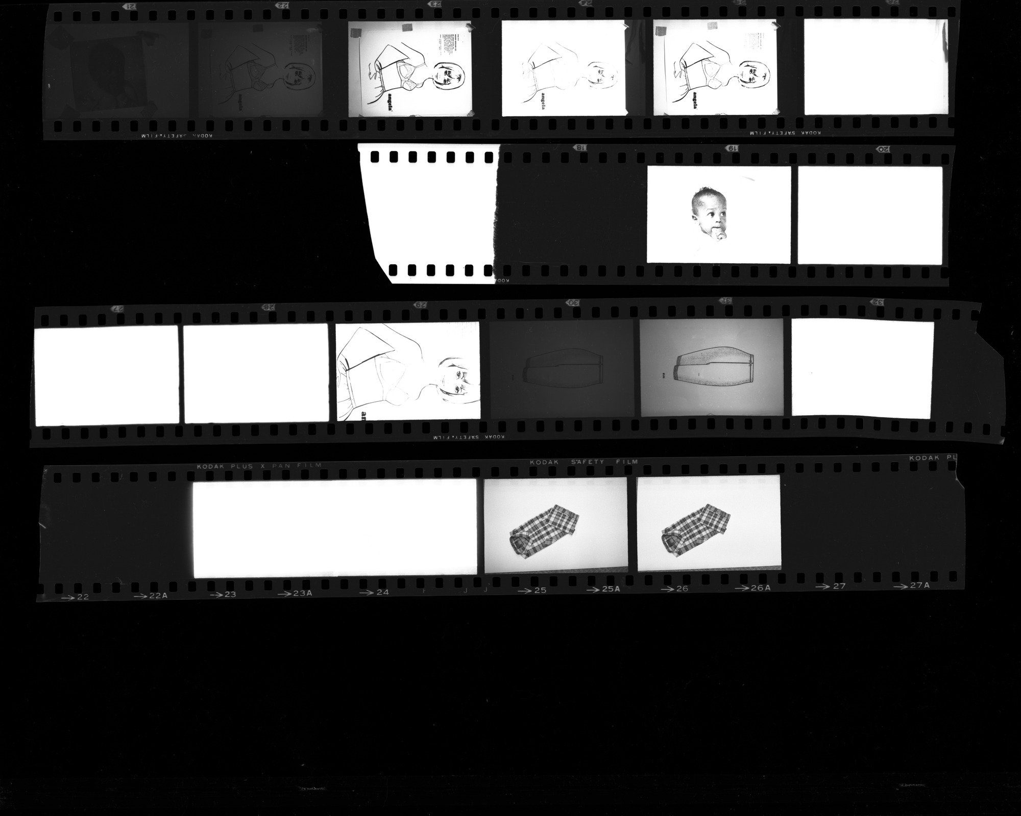 Set of negatives by Clinton Wright for Golden Western advertisement, 1966, page 2