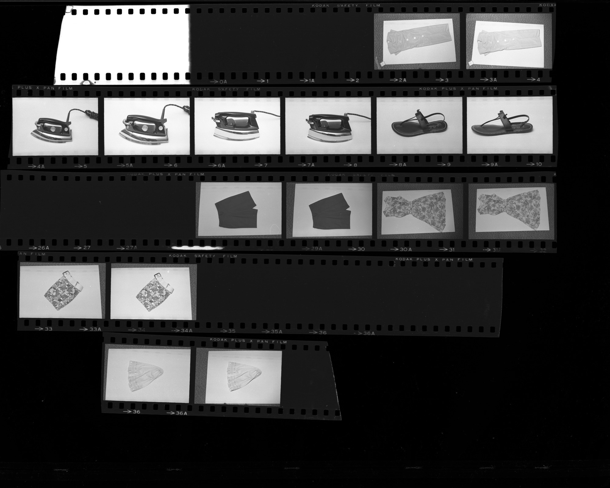 Set of negatives by Clinton Wright of products for Golden West Store advertisements, 1966, page 2