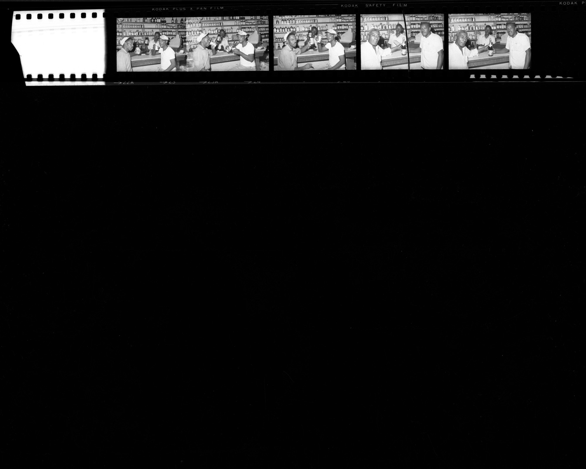 Set of negatives by Clinton Wright including a Pabst advertisement at Frendly's, City Junior Sports Day 1966, Variety Clubs, Lam Cheon, Title Five Graduation Homemakers, 1966, page 2