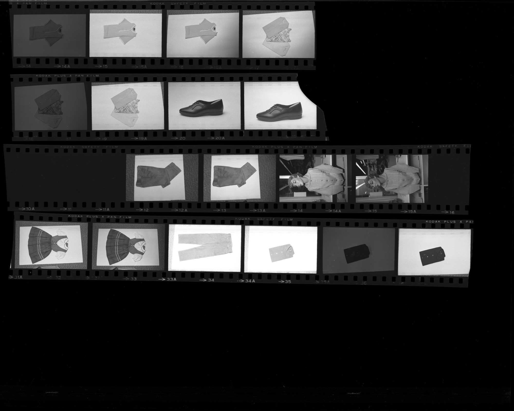 Set of negatives by Clinton Wright of the Golden West advertisements, 1966, page 2