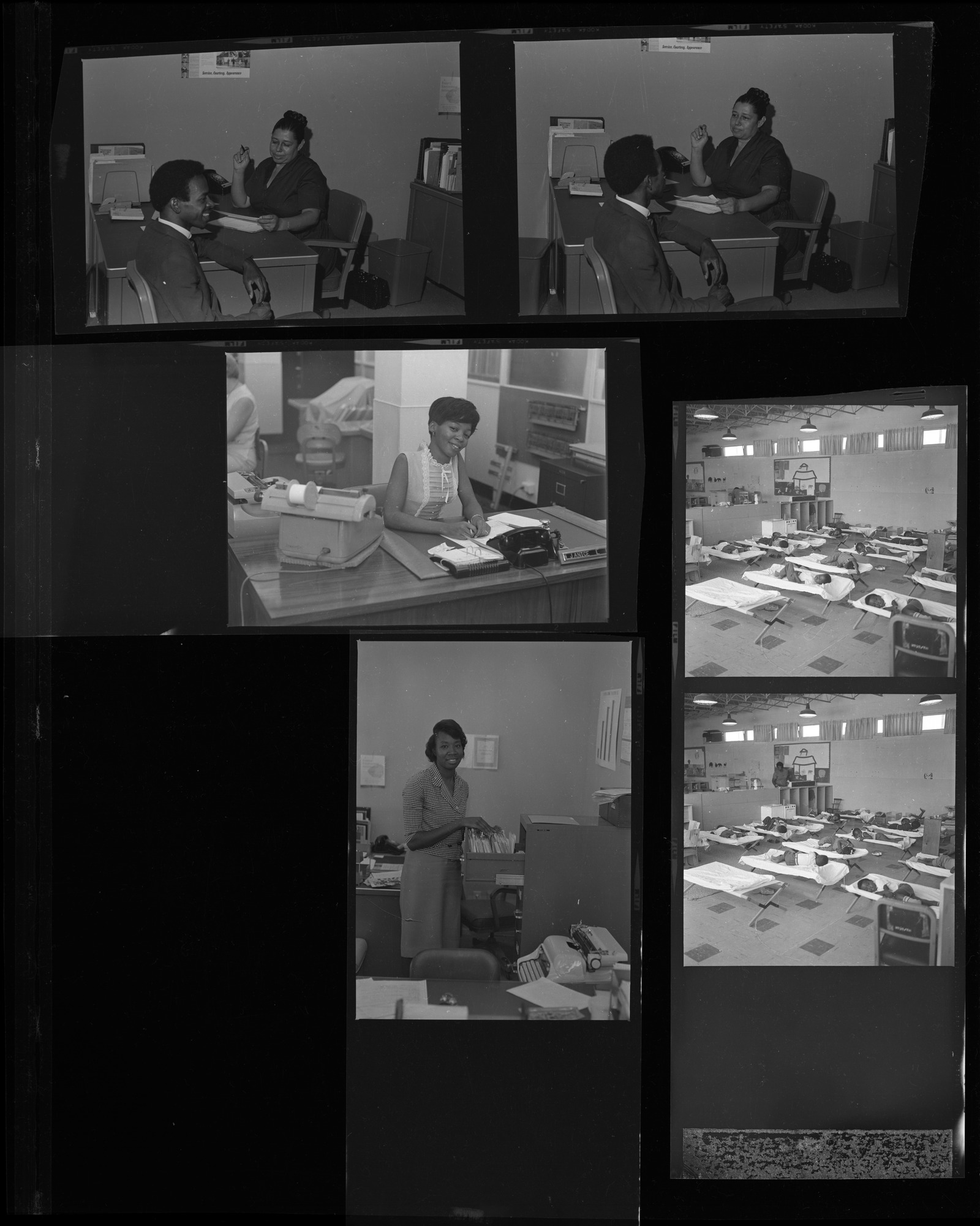 Set of negatives by Clinton Wright of Manpower Development office and childcare center, 1968, page 4