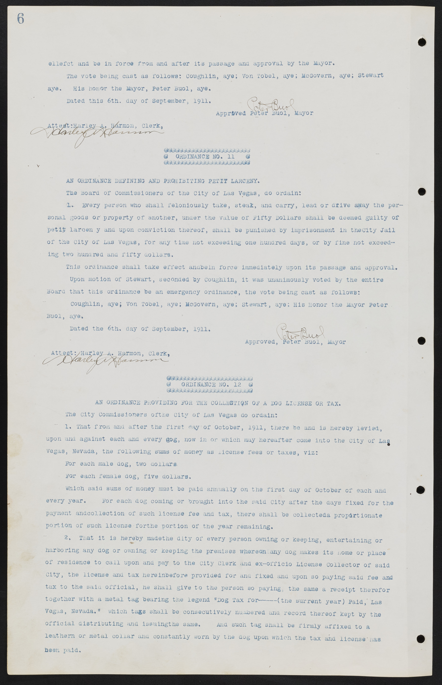 Las Vegas City Commission Minutes, June 22, 1911 to February 7, 1922, lvc000001-20