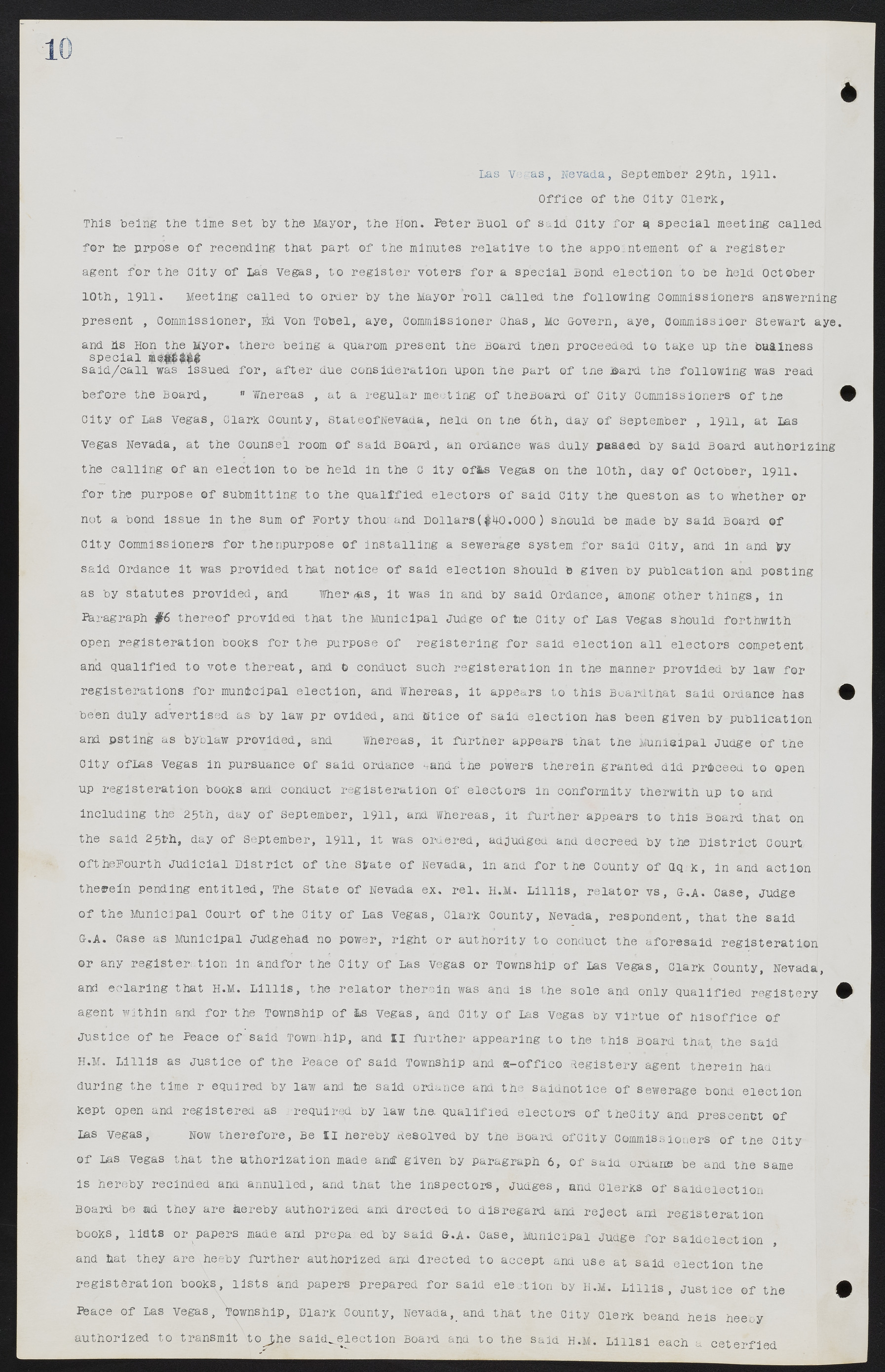 Las Vegas City Commission Minutes, June 22, 1911 to February 7, 1922, lvc000001-24