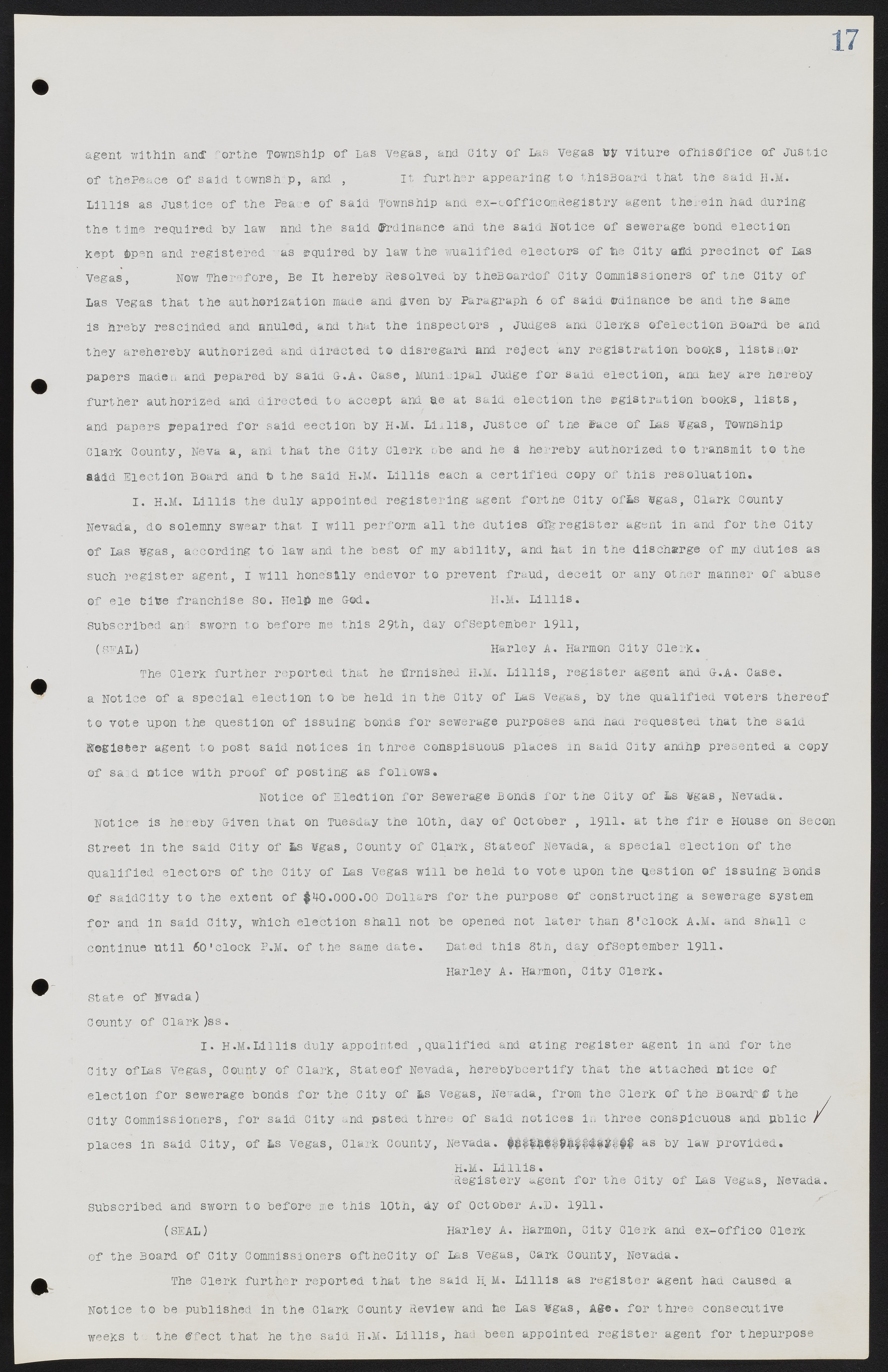 Las Vegas City Commission Minutes, June 22, 1911 to February 7, 1922, lvc000001-31