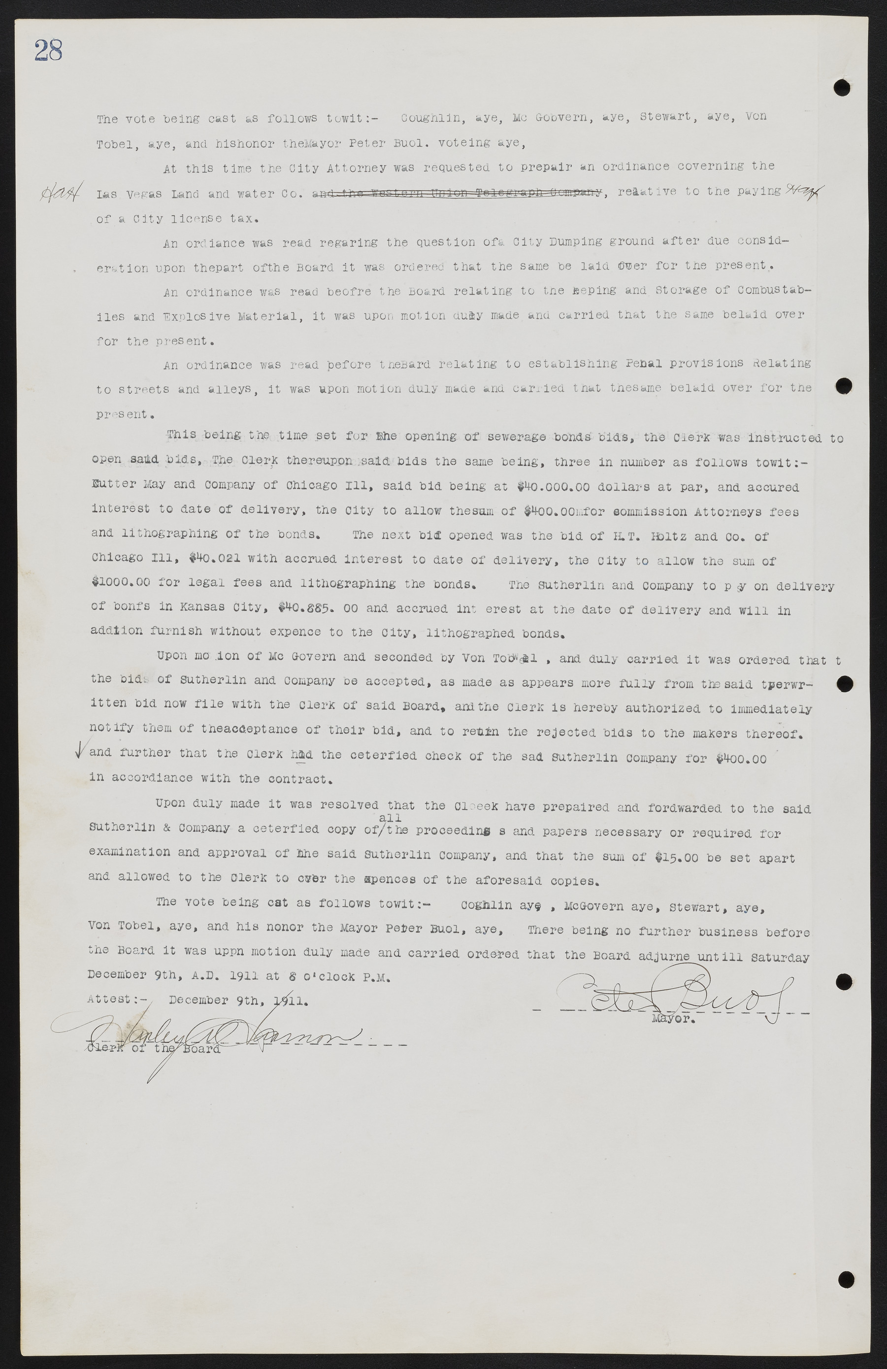 Las Vegas City Commission Minutes, June 22, 1911 to February 7, 1922, lvc000001-42