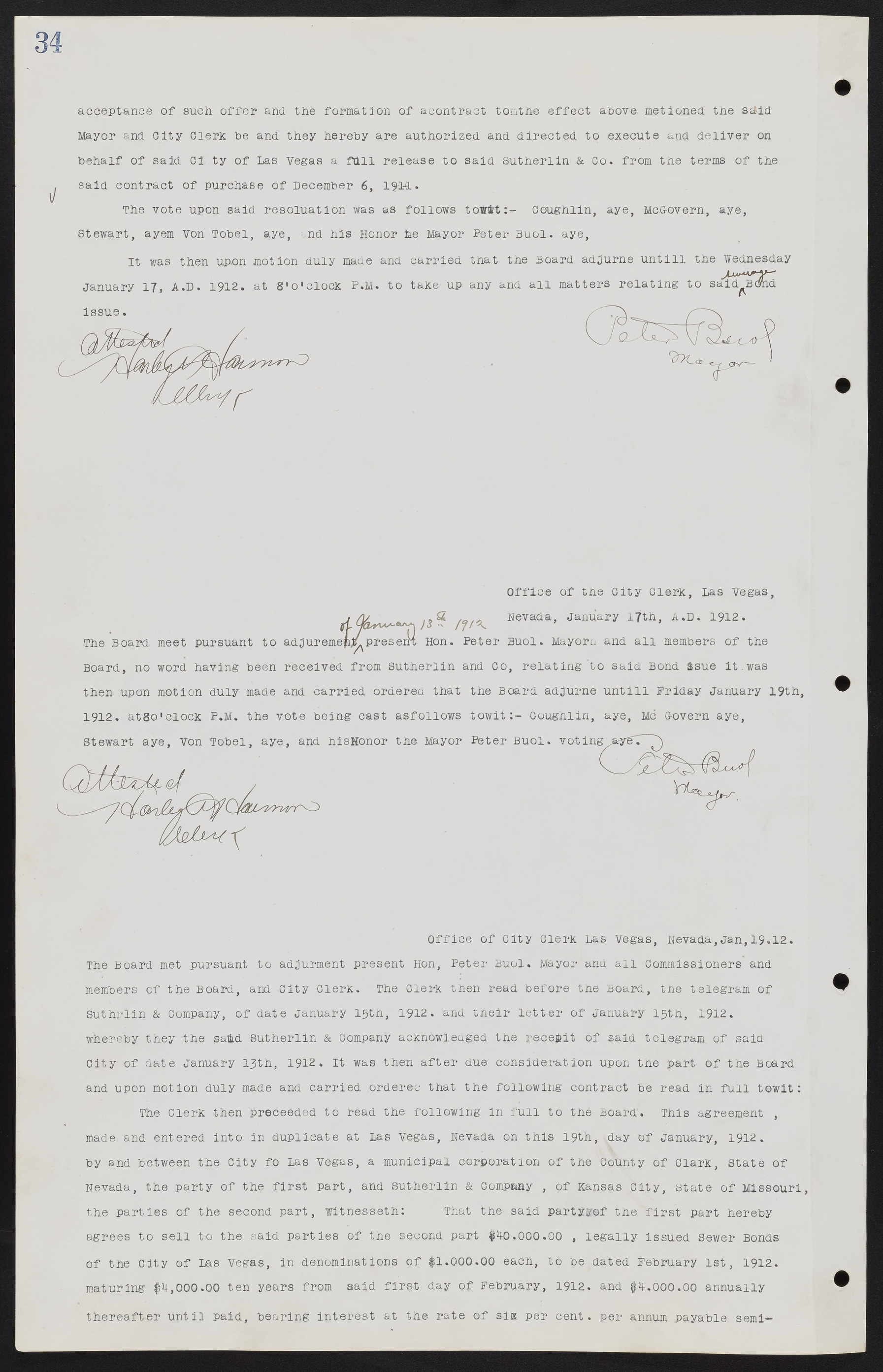 Las Vegas City Commission Minutes, June 22, 1911 to February 7, 1922, lvc000001-48