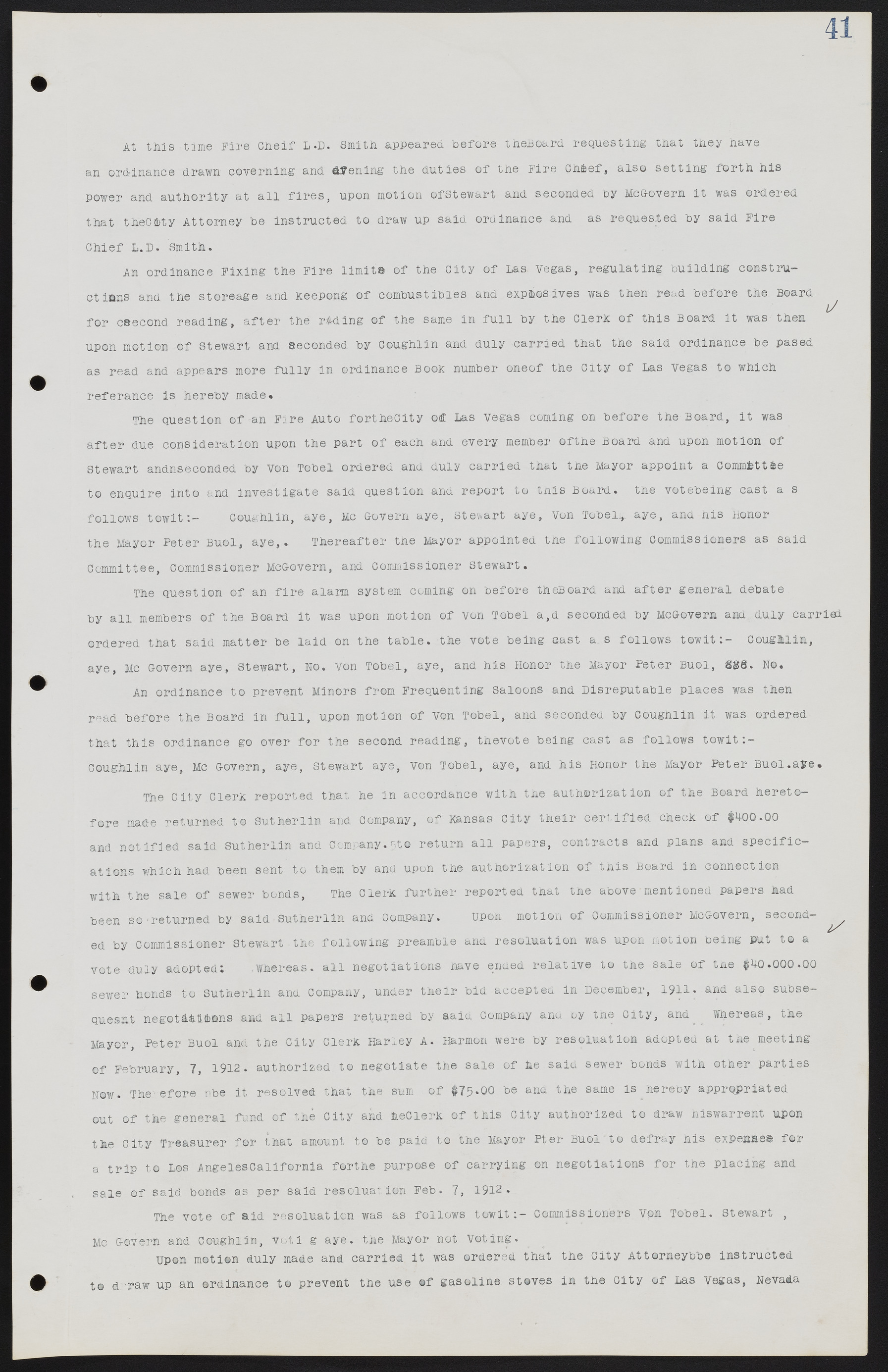 Las Vegas City Commission Minutes, June 22, 1911 to February 7, 1922, lvc000001-55