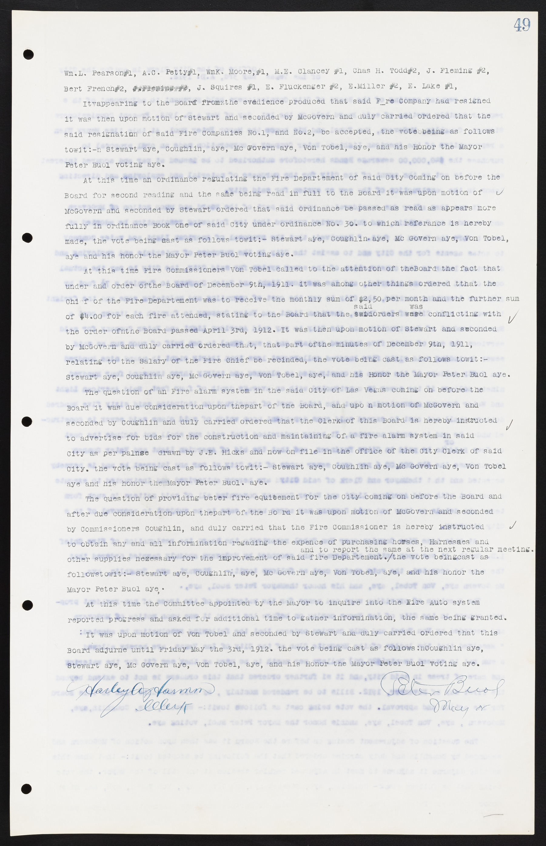 Las Vegas City Commission Minutes, June 22, 1911 to February 7, 1922, lvc000001-63