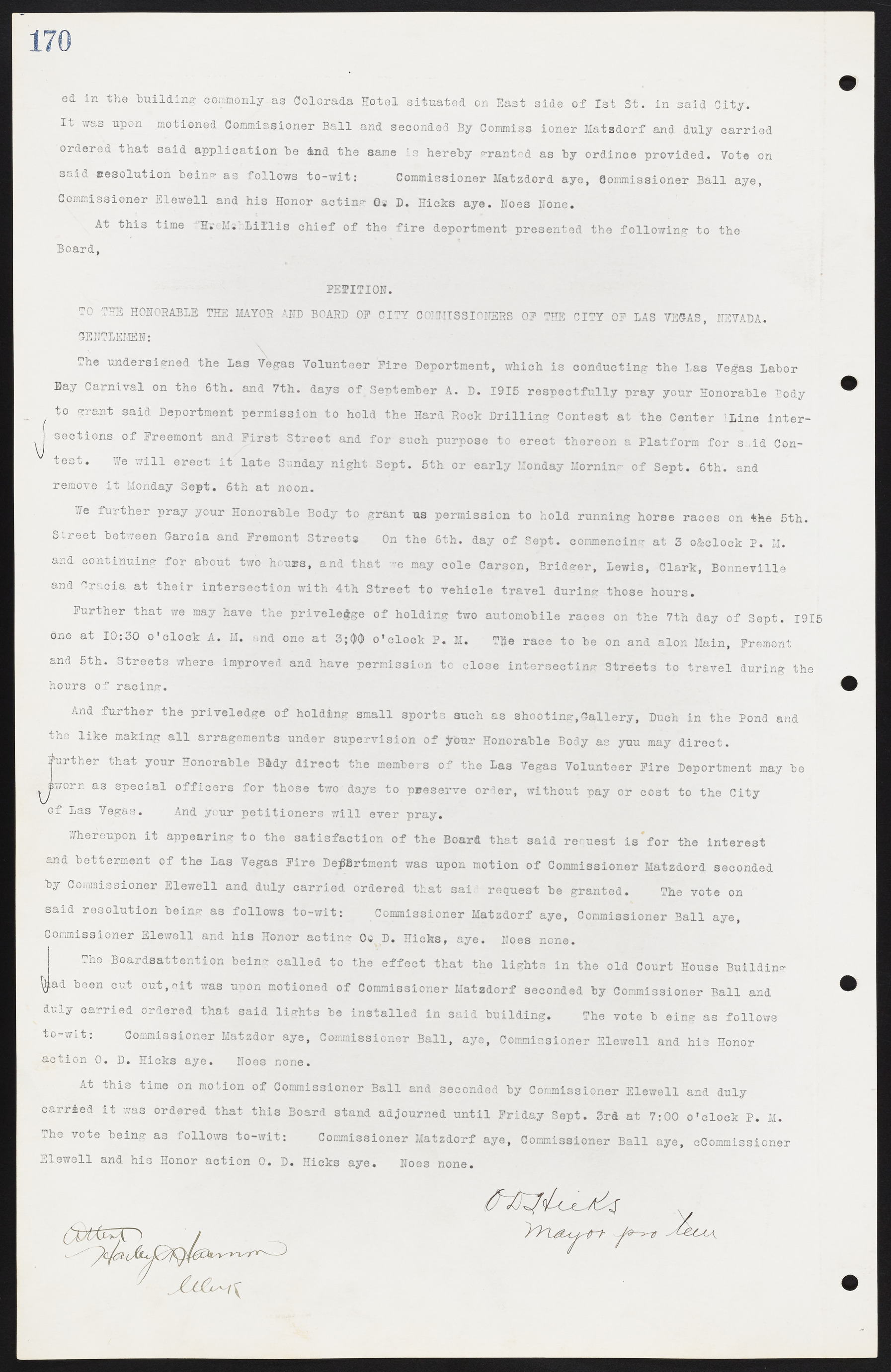 Las Vegas City Commission Minutes, June 22, 1911 to February 7, 1922, lvc000001-186