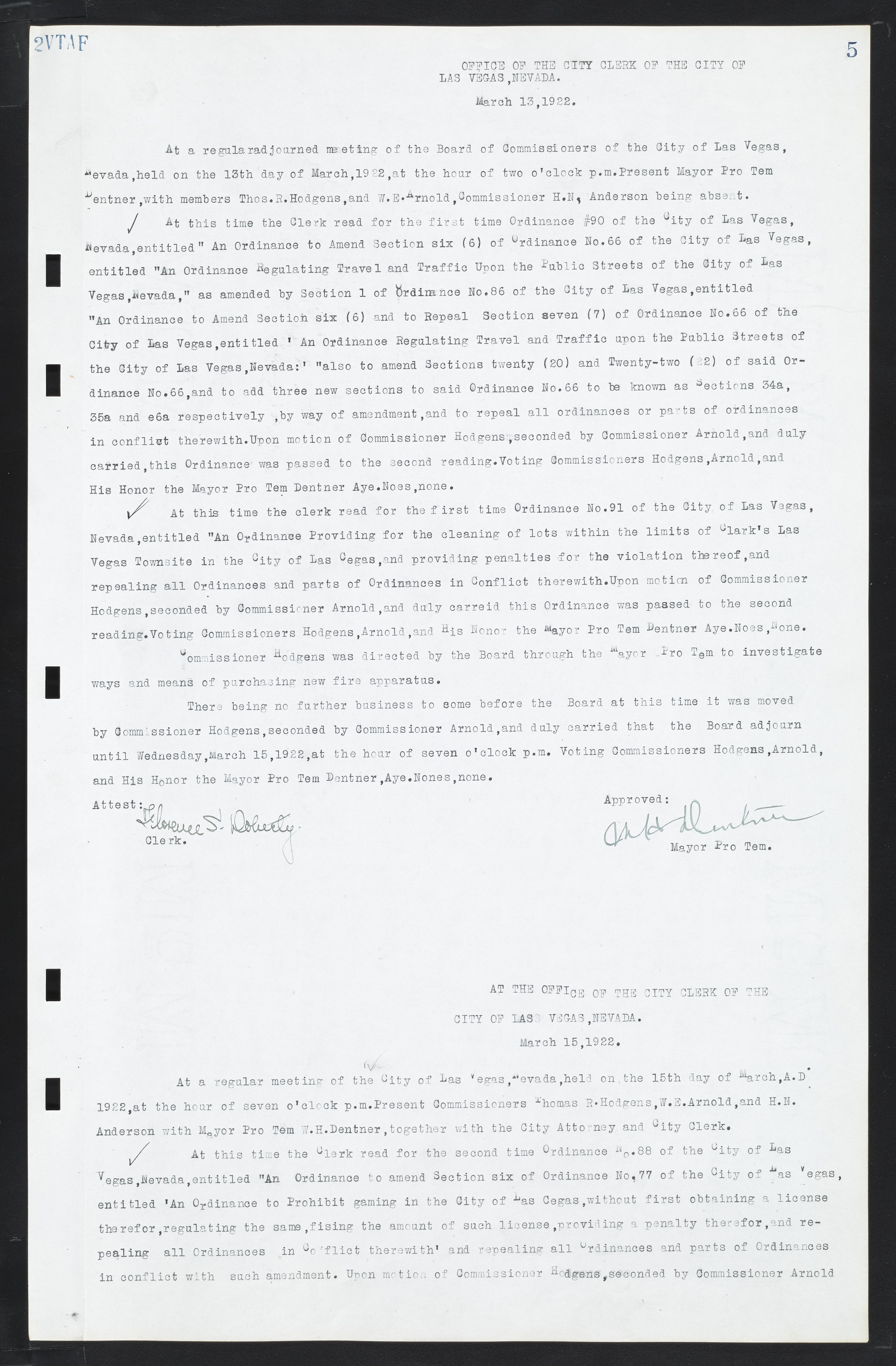 Las Vegas City Commission Minutes, March 1, 1922 to May 10, 1929, lvc000002-12