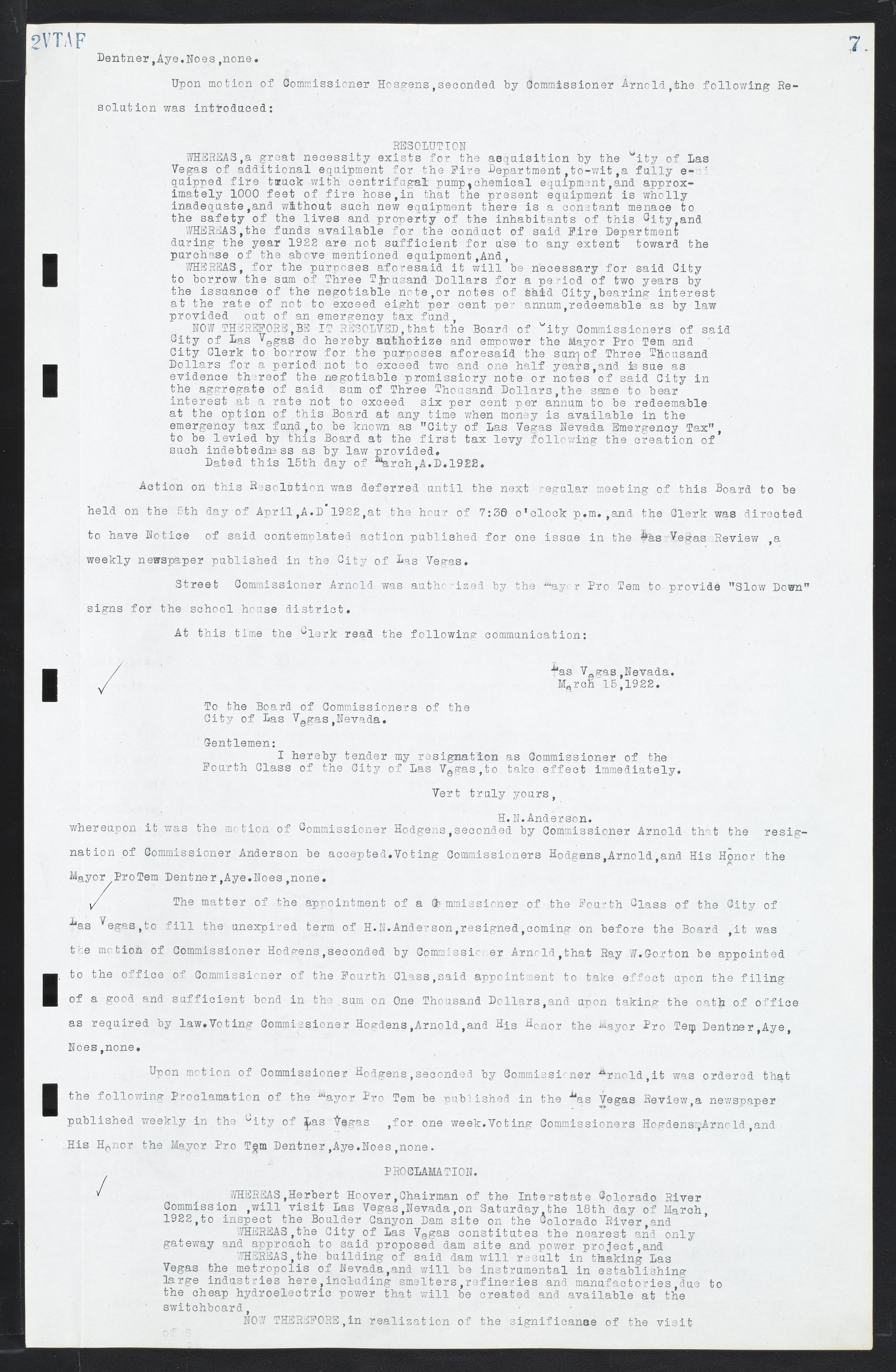 Las Vegas City Commission Minutes, March 1, 1922 to May 10, 1929, lvc000002-14