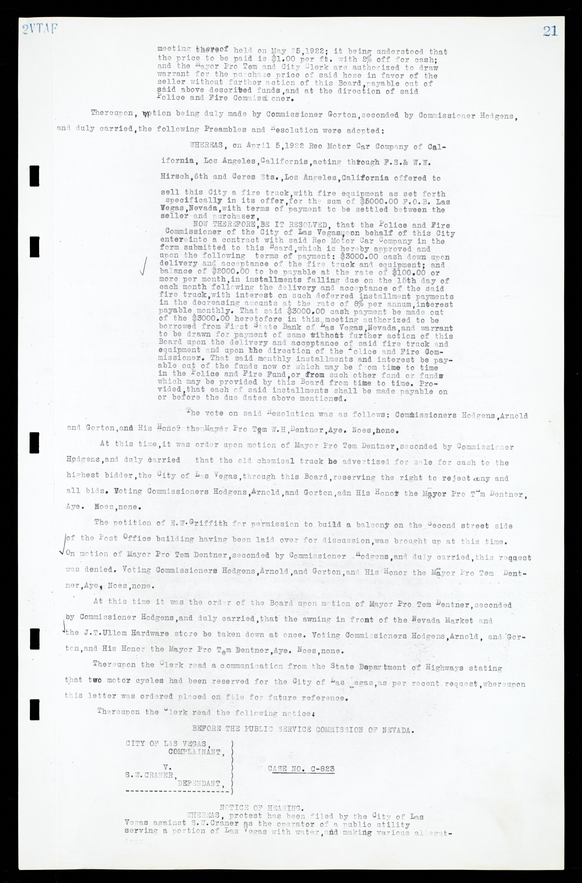 Las Vegas City Commission Minutes, March 1, 1922 to May 10, 1929, lvc000002-28