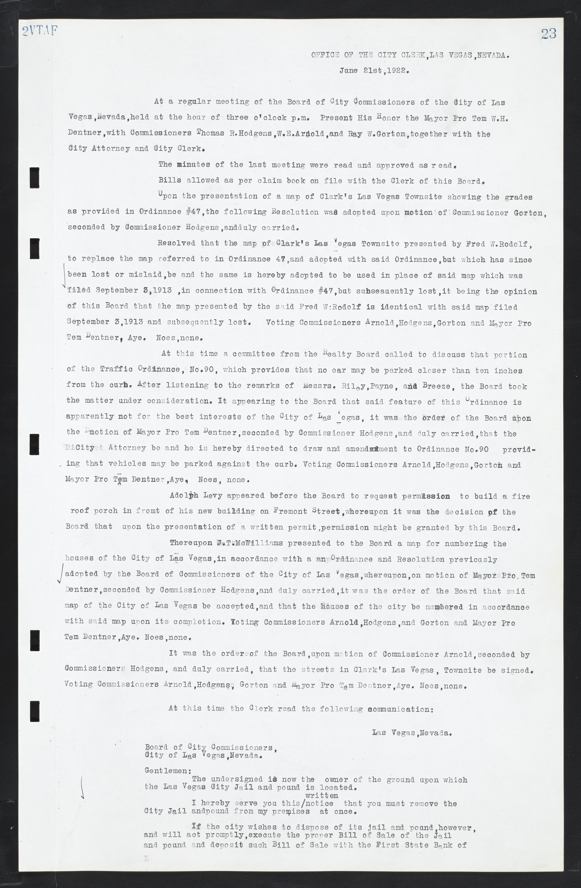 Las Vegas City Commission Minutes, March 1, 1922 to May 10, 1929, lvc000002-30