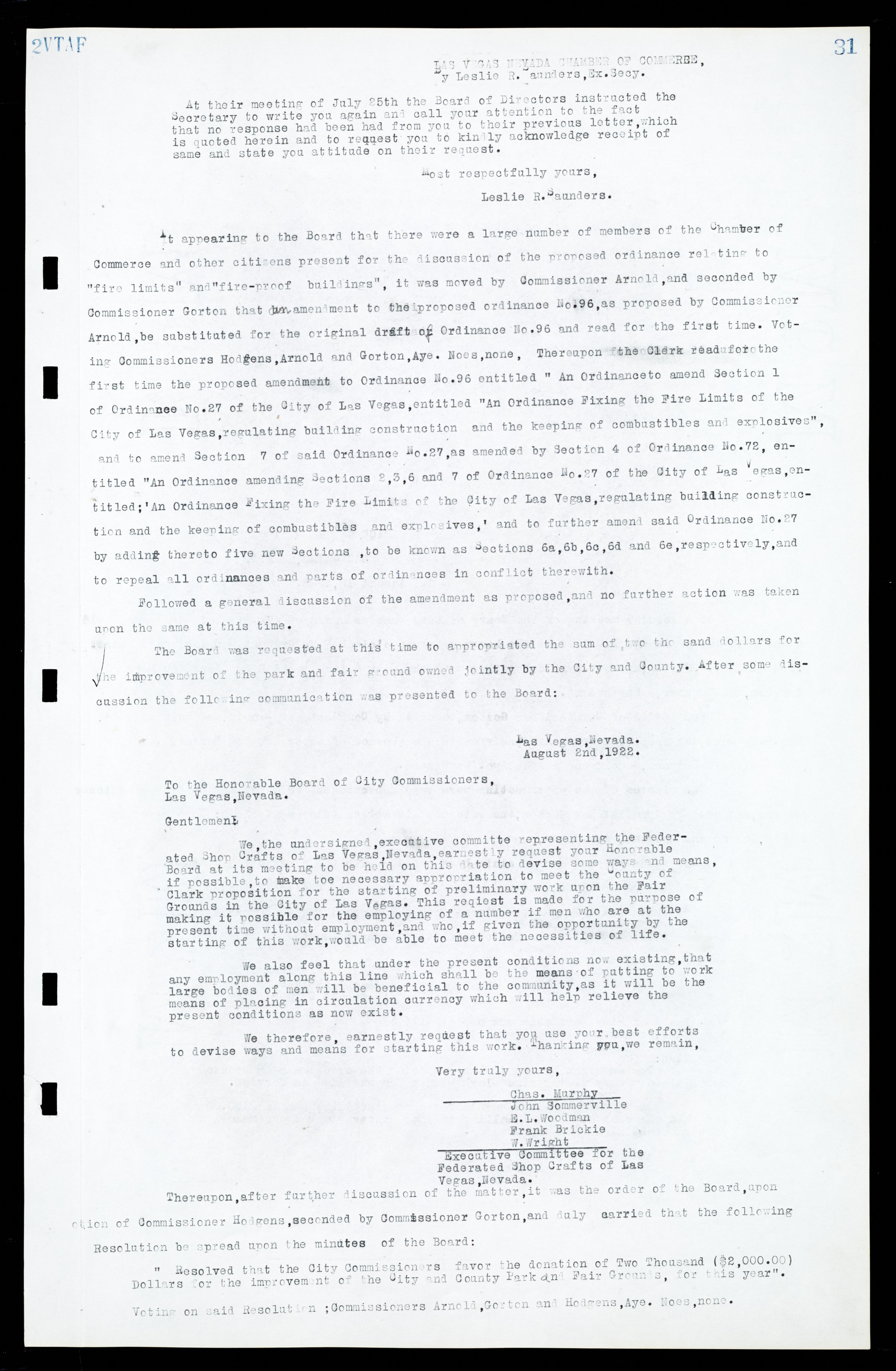 Las Vegas City Commission Minutes, March 1, 1922 to May 10, 1929, lvc000002-38