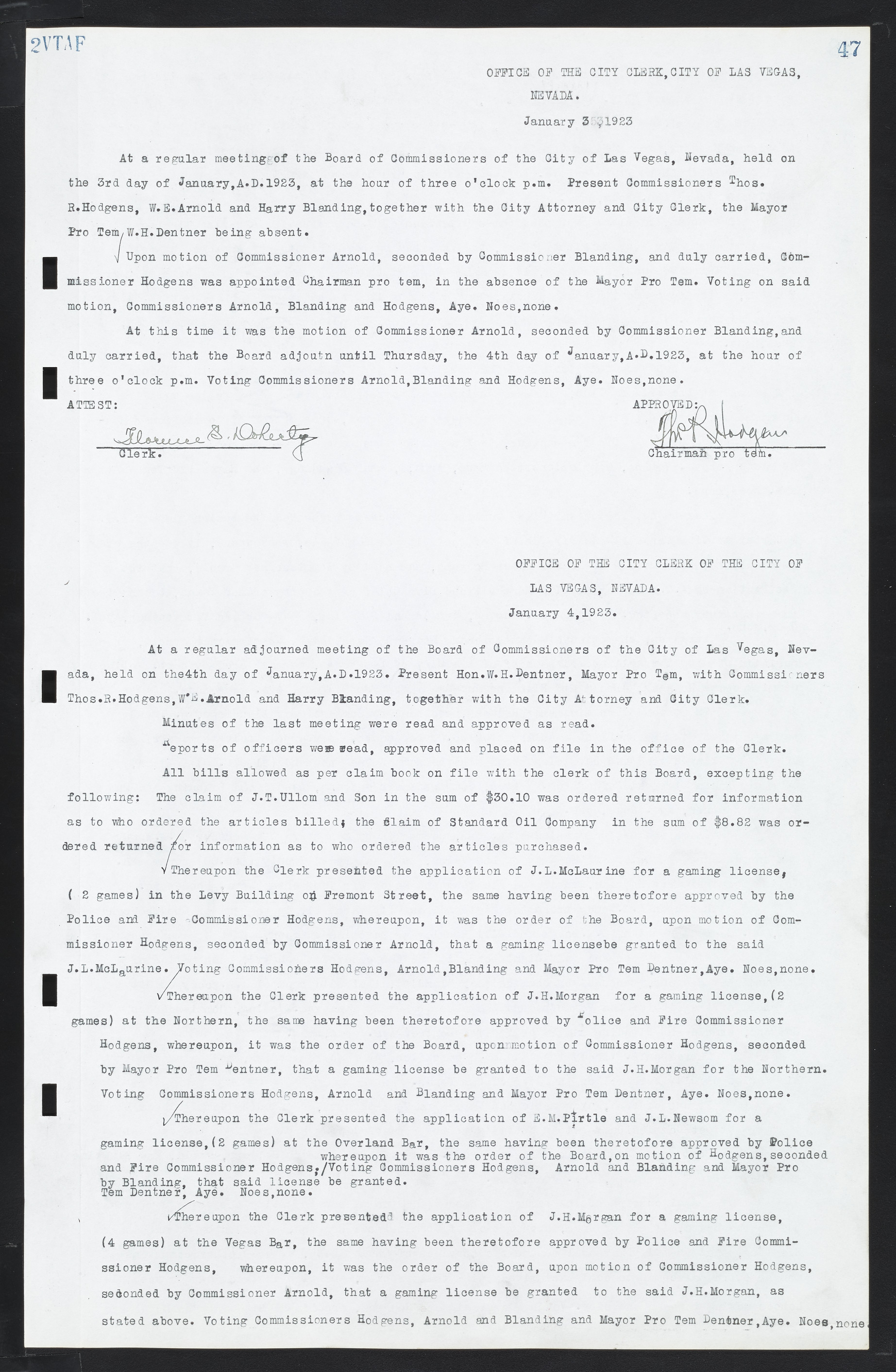 Las Vegas City Commission Minutes, March 1, 1922 to May 10, 1929, lvc000002-54
